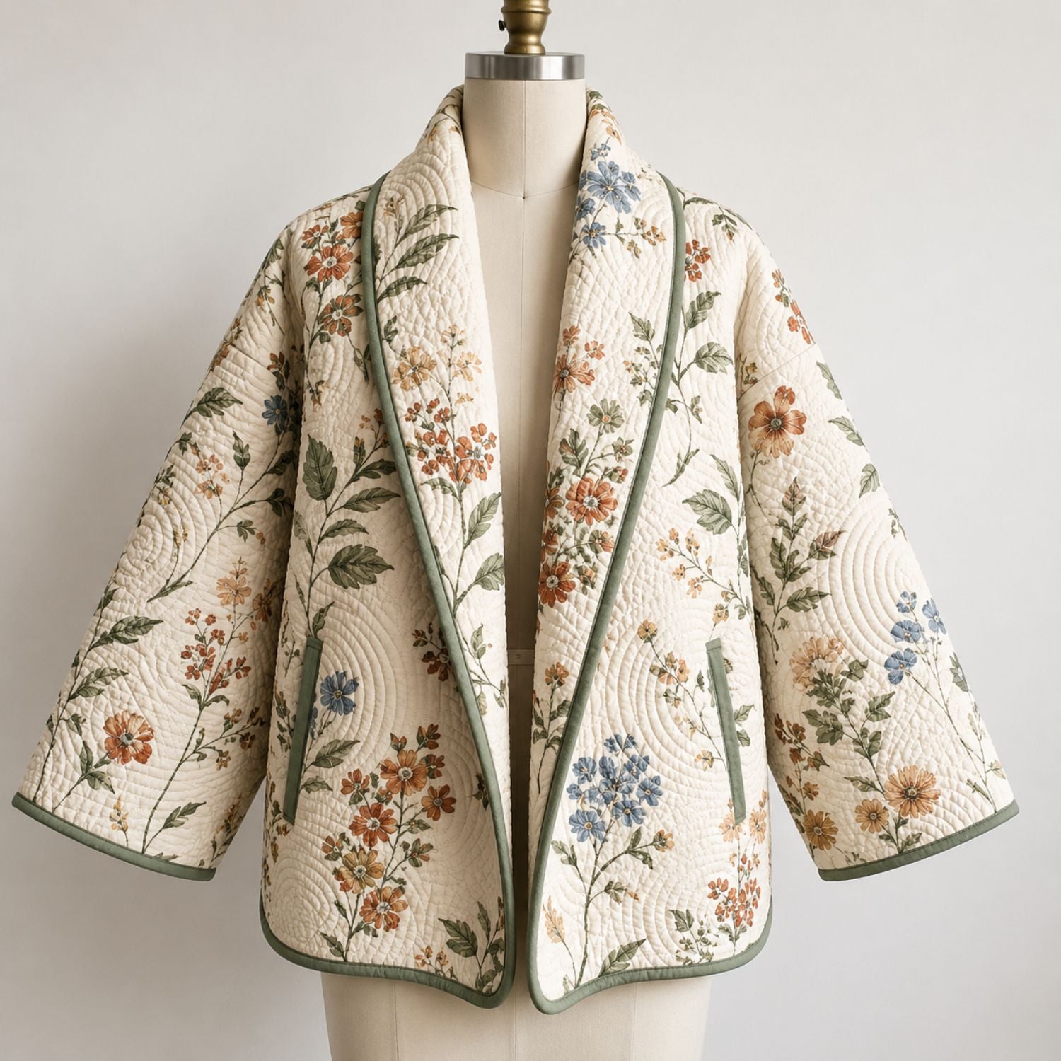 Blossom Quilt Coat Sewing Pattern | Beginner Friendly | Sizes XXS–4XL | Jacket Pattern