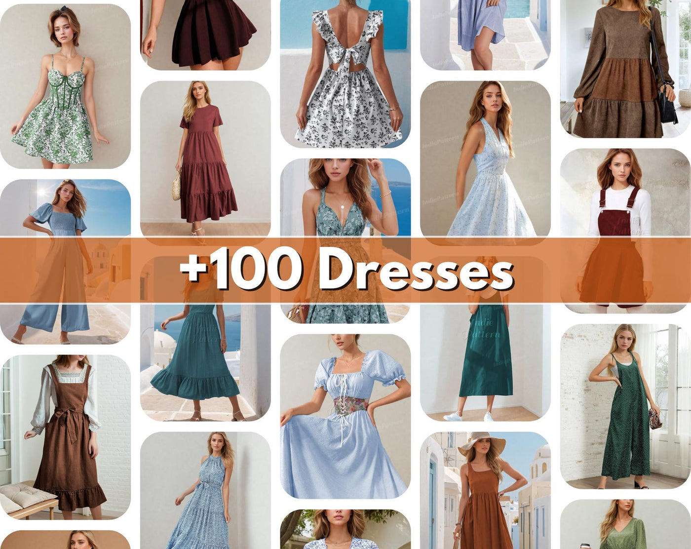 Shop Bundle +570 Patterns | Sewing Patterns | Women Patterns | Beginner Sewing Patterns, Dress Corset Pants Top Skirt