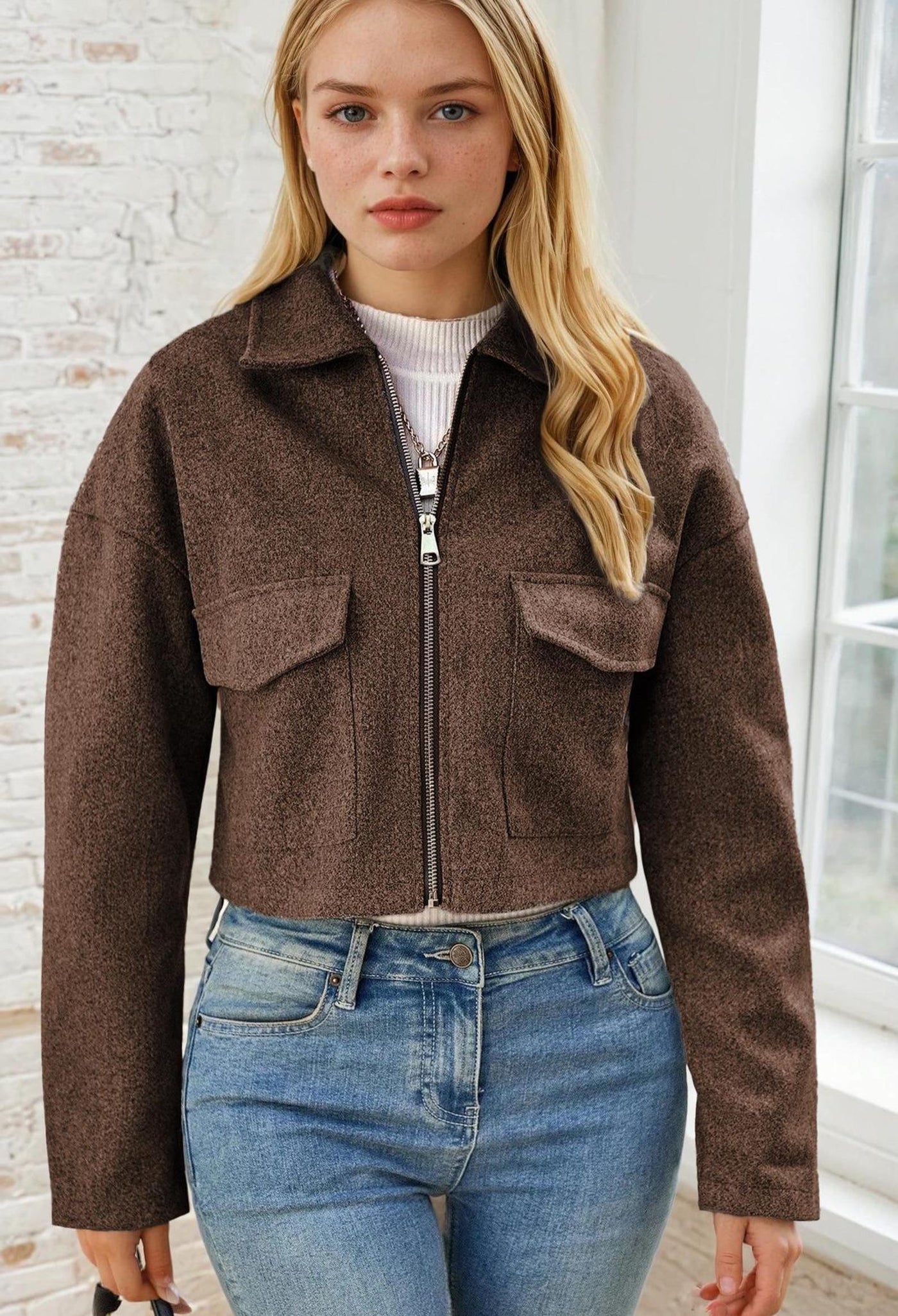 Jacket Sewing Pattern, Zip Up Jacket Pattern, Women Jacket Sewing Pattern, Crop Jacket, Short Jacket, Women Pattern Zipper