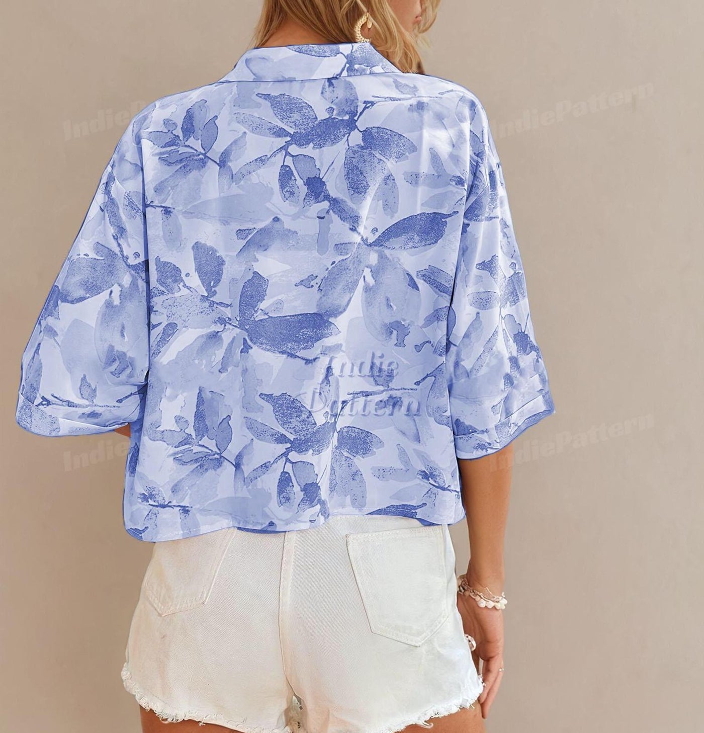 Shirt Sewing Pattern, Women Shirt Pattern, Crop Shirt Pattern, Sewing Pattern, Women Sewing pattern, Shirt Pattern, Beginner