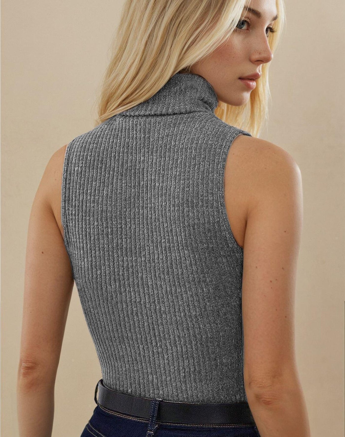 Tank Top Sewing Pattern | Mock Neck Top Pattern | Women Sewing Pattern Top | Turtleneck Top Pattern | Women Patterns | Fitted