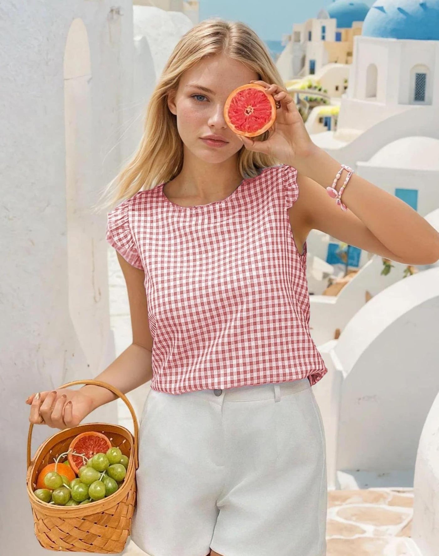 Ruffled Top Sewing Pattern, Women Sewing Pattern, Back TieTop Pattern, Blouse Pattern, Summer Top, Tie Top, Blouse Top