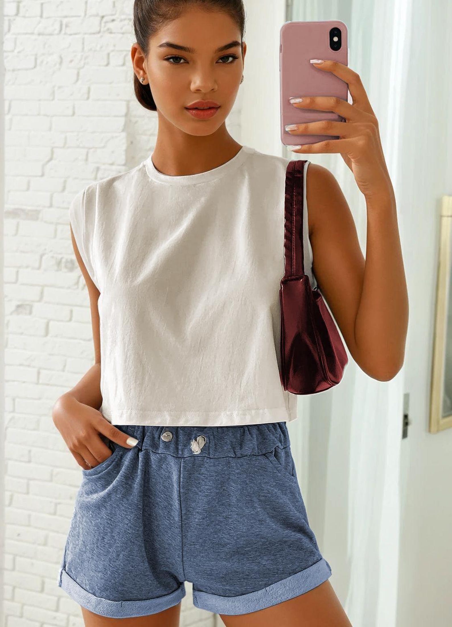Crop Top Sewing Pattern | Women Sewing Pattern | Tshirt Pattern | Sleeveless Top Pattern | Sewing Patterns for Beginner Top |