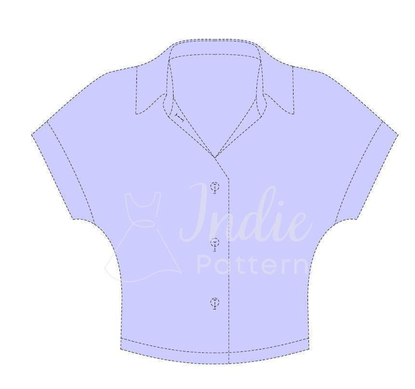 Shirt Sewing Pattern | Blouse Pattern | Women Sewing Pattern | Top Pattern | Beginner Sewing Pattern Top Blouse | Batwing