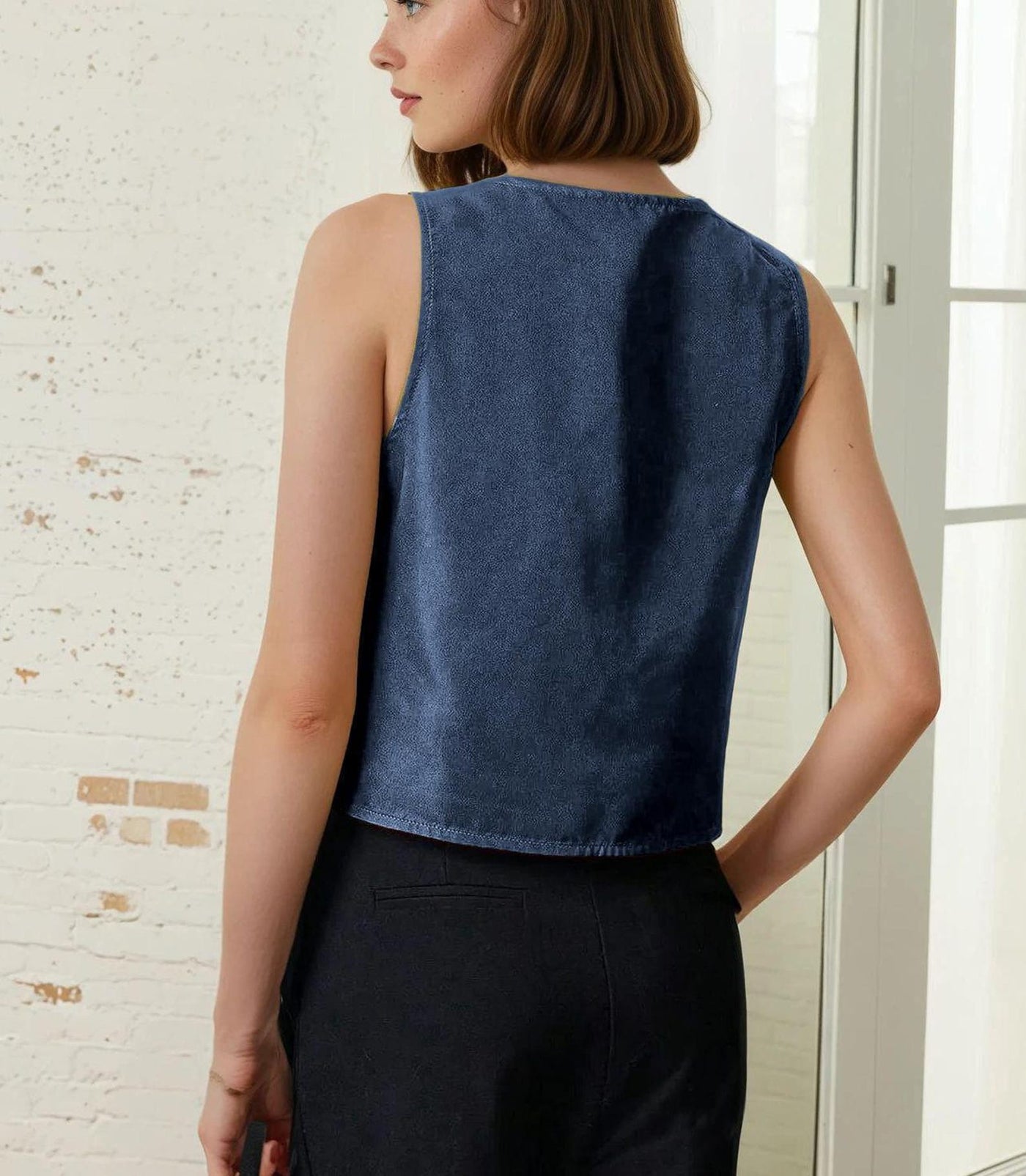 Front Tie Vest Pattern | Tie Top Sewing Pattern | Vest Pattern | Top sewing pattern | Women Sewing Patterns | Beginner Vest