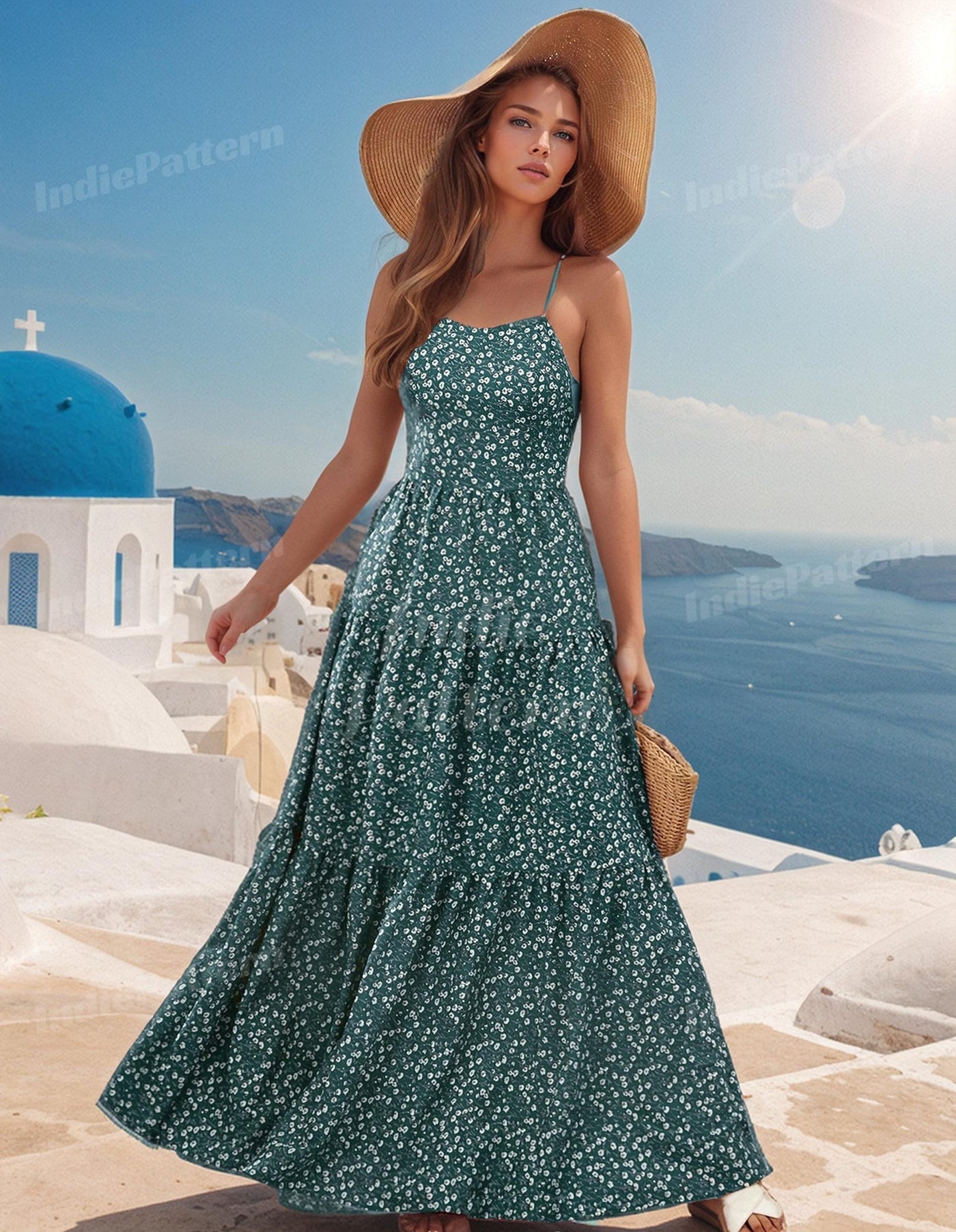 Maxi Dress Pattern | XS-XXXL | Dress Sewing Pattern | Summer Dress Pattern | Women Sewing Pattern | Backless Dress PDF