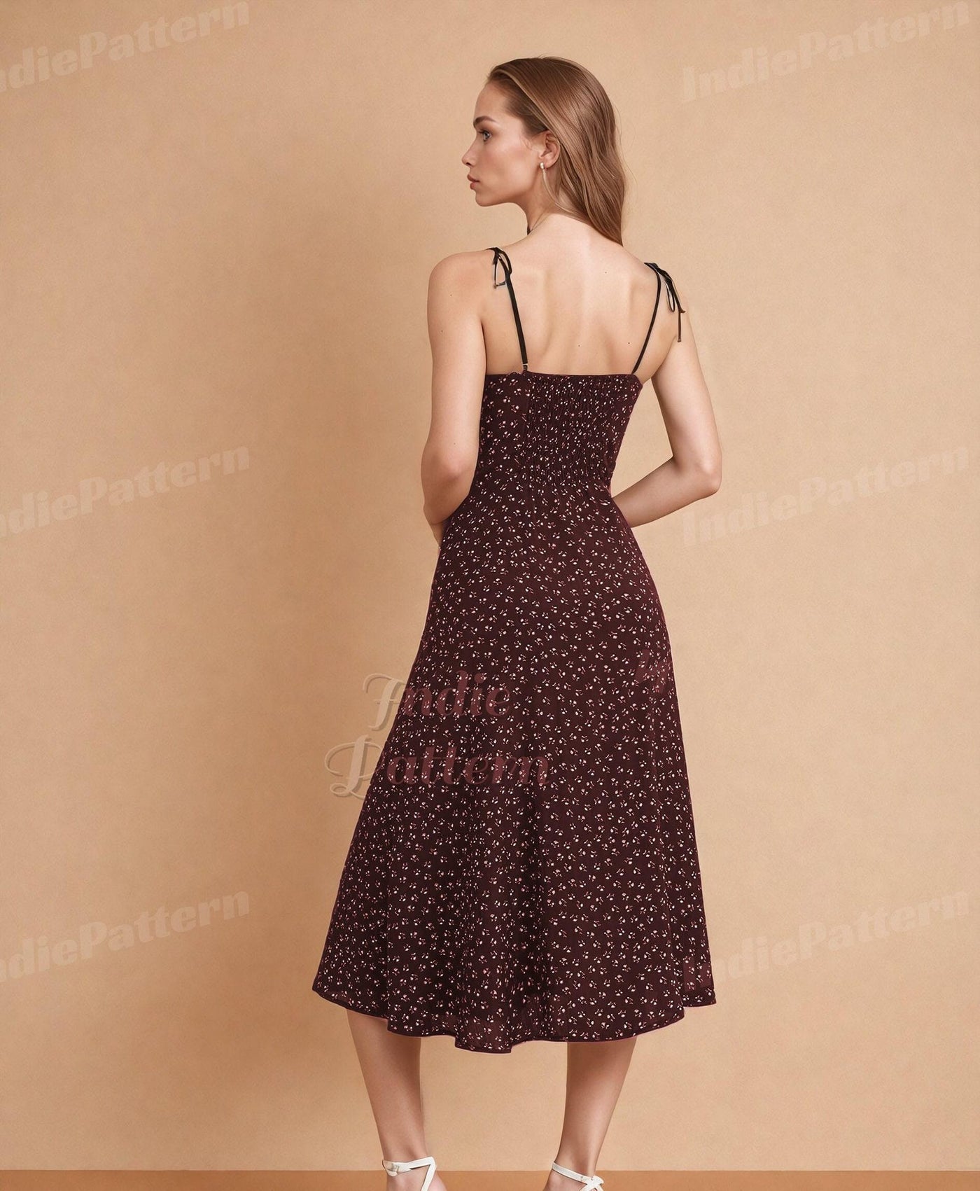 Slit Dress Pattern | Dress Pattern | Women Pattern | Strappy Dress | Prom Dress | Elegant Dress | Summer Dress Pattern |