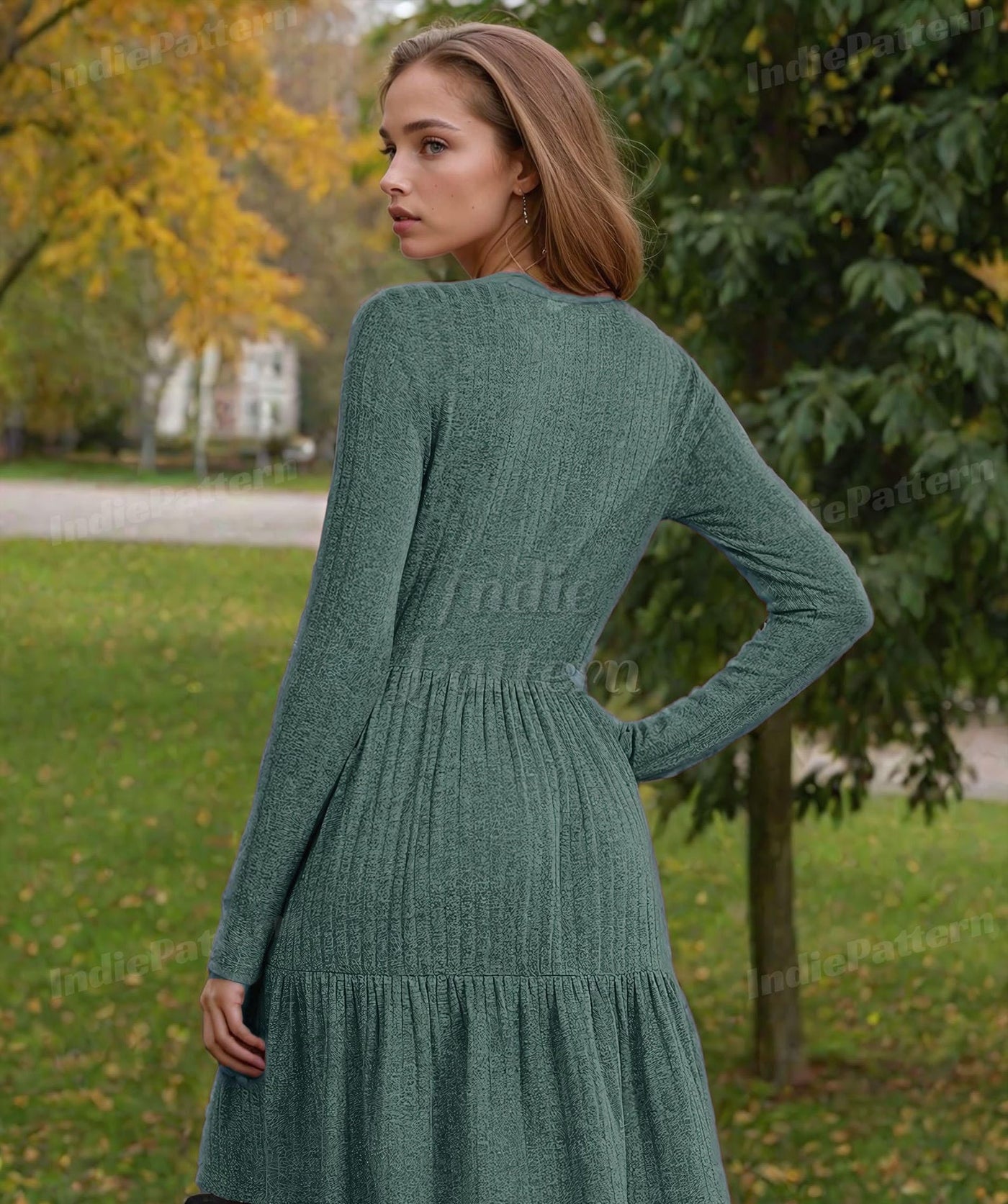 Tiered Dress Sewing Pattern | Dress Pattern | Sewing Patterns | Women Dress Pattern | Beginner Sewing Pattern for Women |