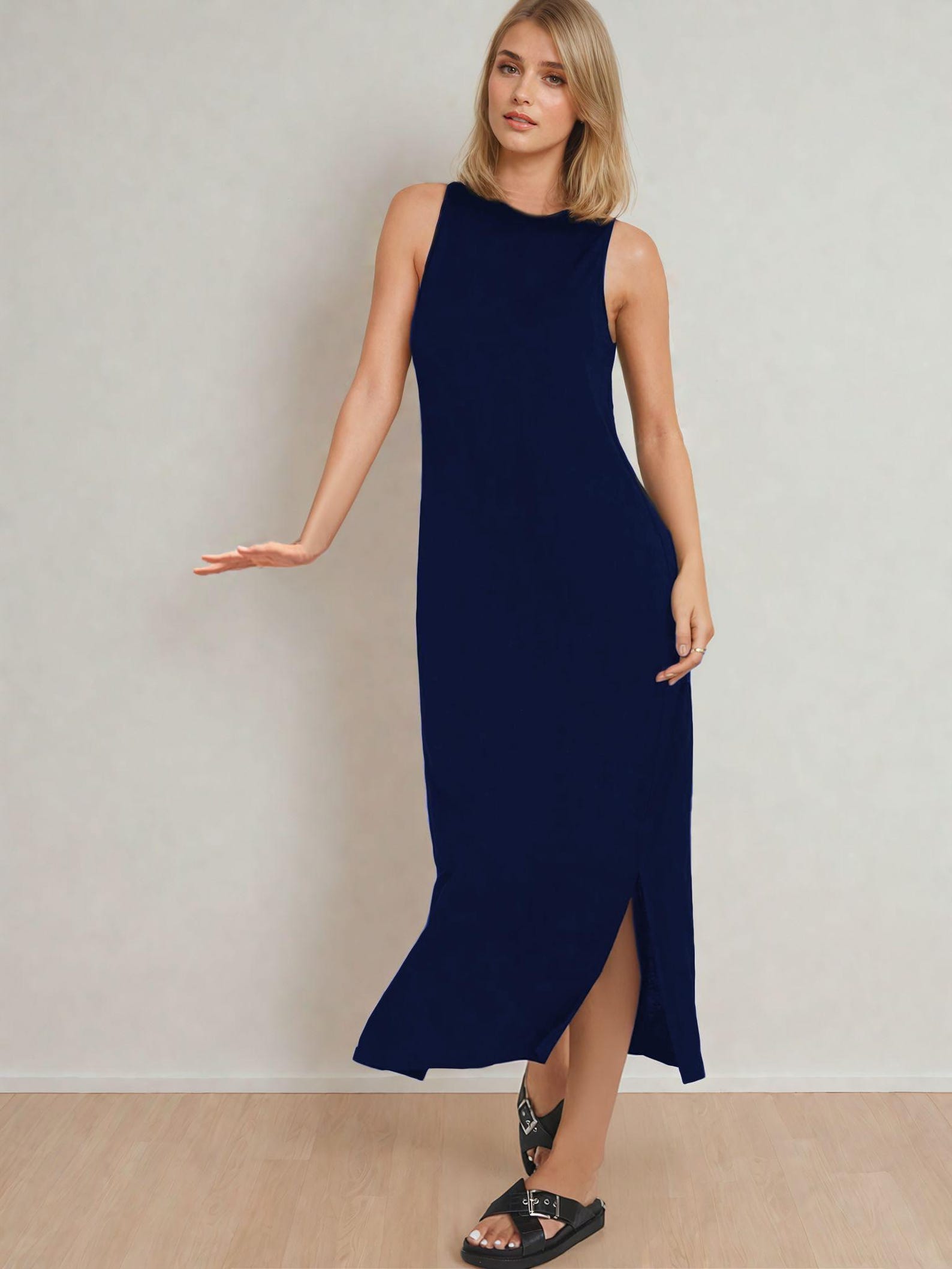 Dress Sewing Pattern - Slit Dress pattern, Prom Dress Pattern, Evening dress pattern, Elegant Dress pattern, Sleeveless dress
