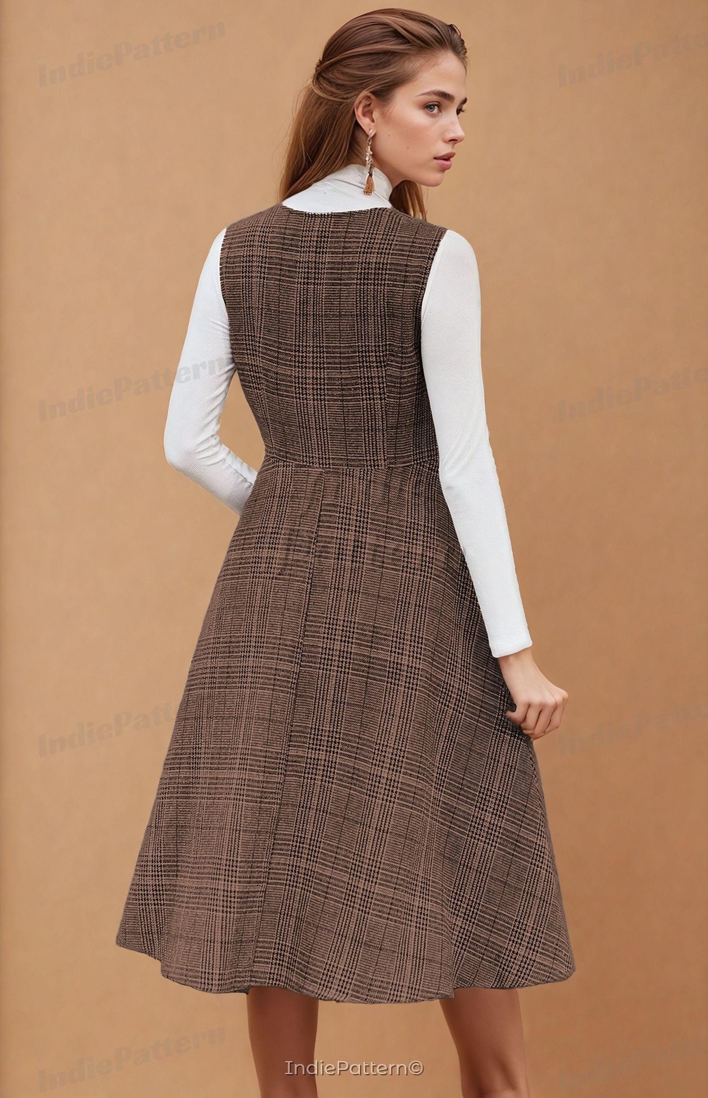 Overall Dress Sewing Pattern | Dress Pattern | Sewing Patterns | Women Dress Pattern | Women pattern | Milkmaid Dress
