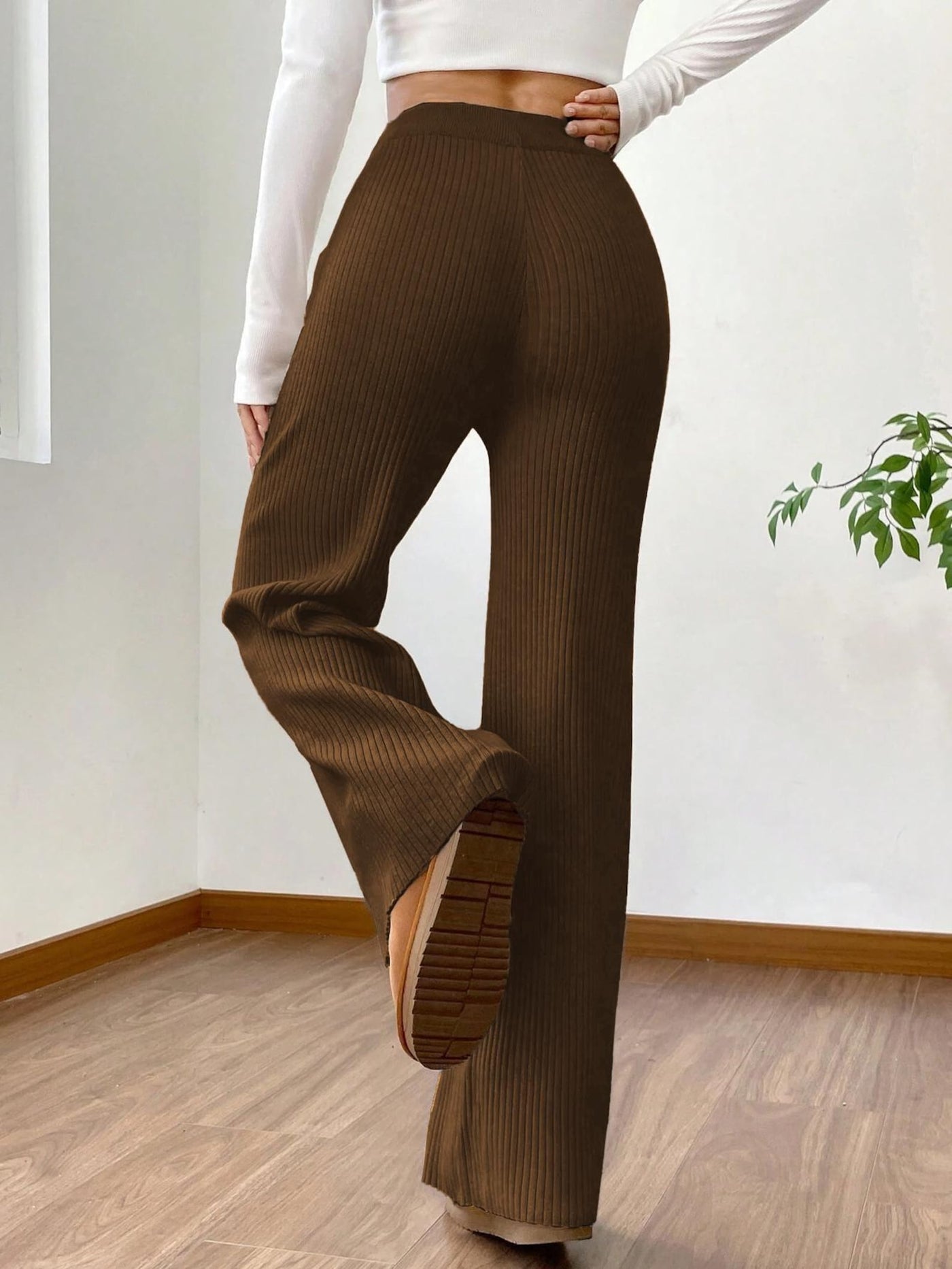 Flare Leg Pants Sewing Pattern for Women PDF | Pants Sewing pattern | Wide leg pants | High waisted pants sewing pattern