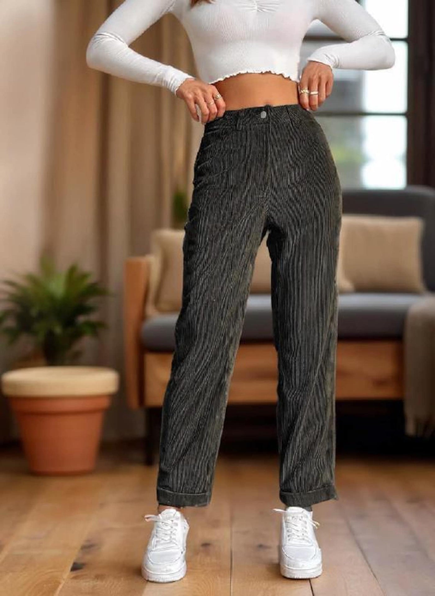 Pants Sewing Pattern | Trousers Pattern | Women Pants Pattern | Straight Leg Pants Pattern | High Waisted Pants Women Sewing