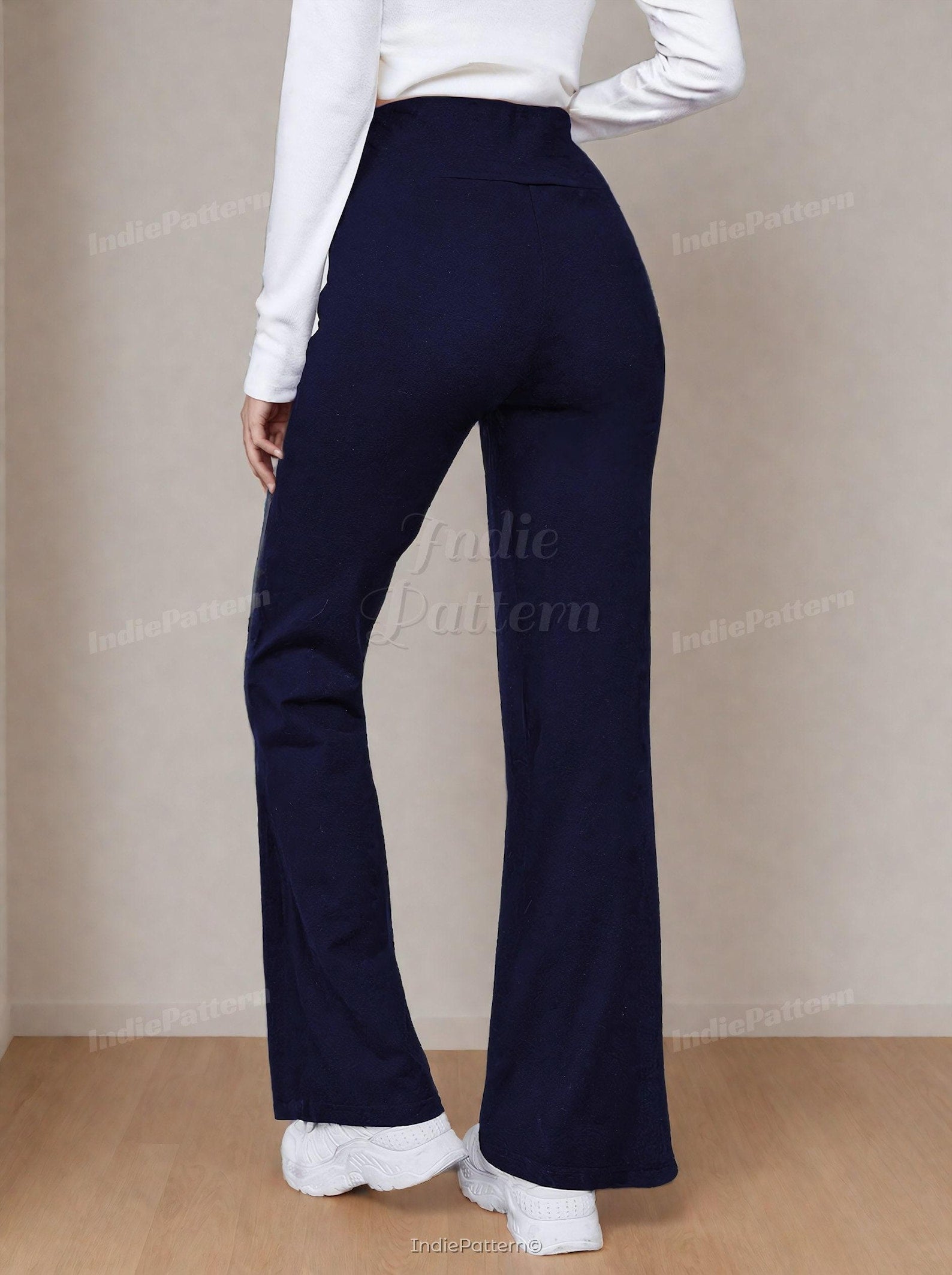 High Waist Pants Sewing Pattern | Yoga Pants Pattern | XS-XXXL | Flare pants pattern | Pants Sewing pattern | Sewing Patterns