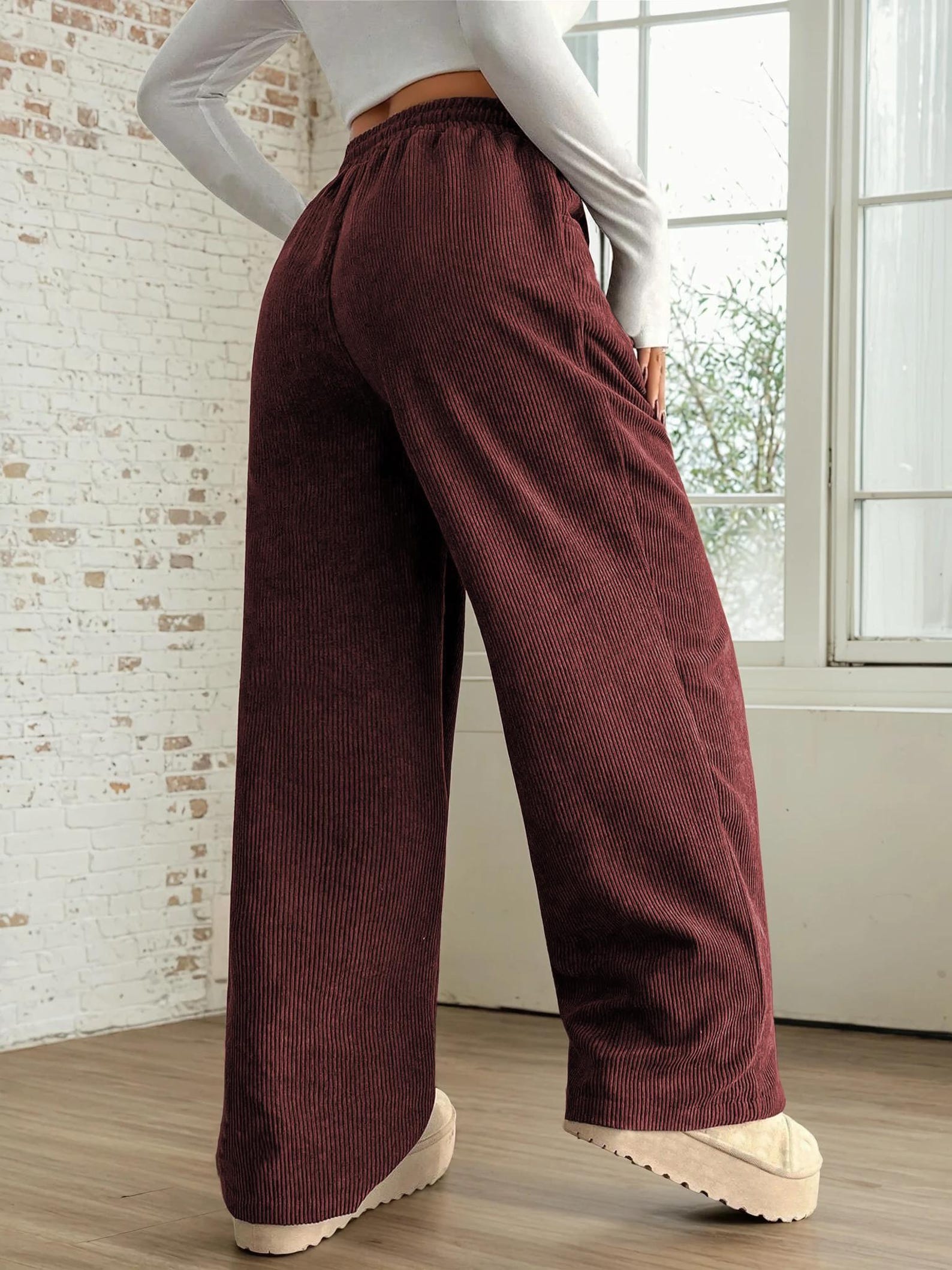 Wide Leg Pants Pattern | Women Pants Pattern | Sewing Patterns | Trousers Pattern | Women Sewing Patterns | Elastic Wide Leg