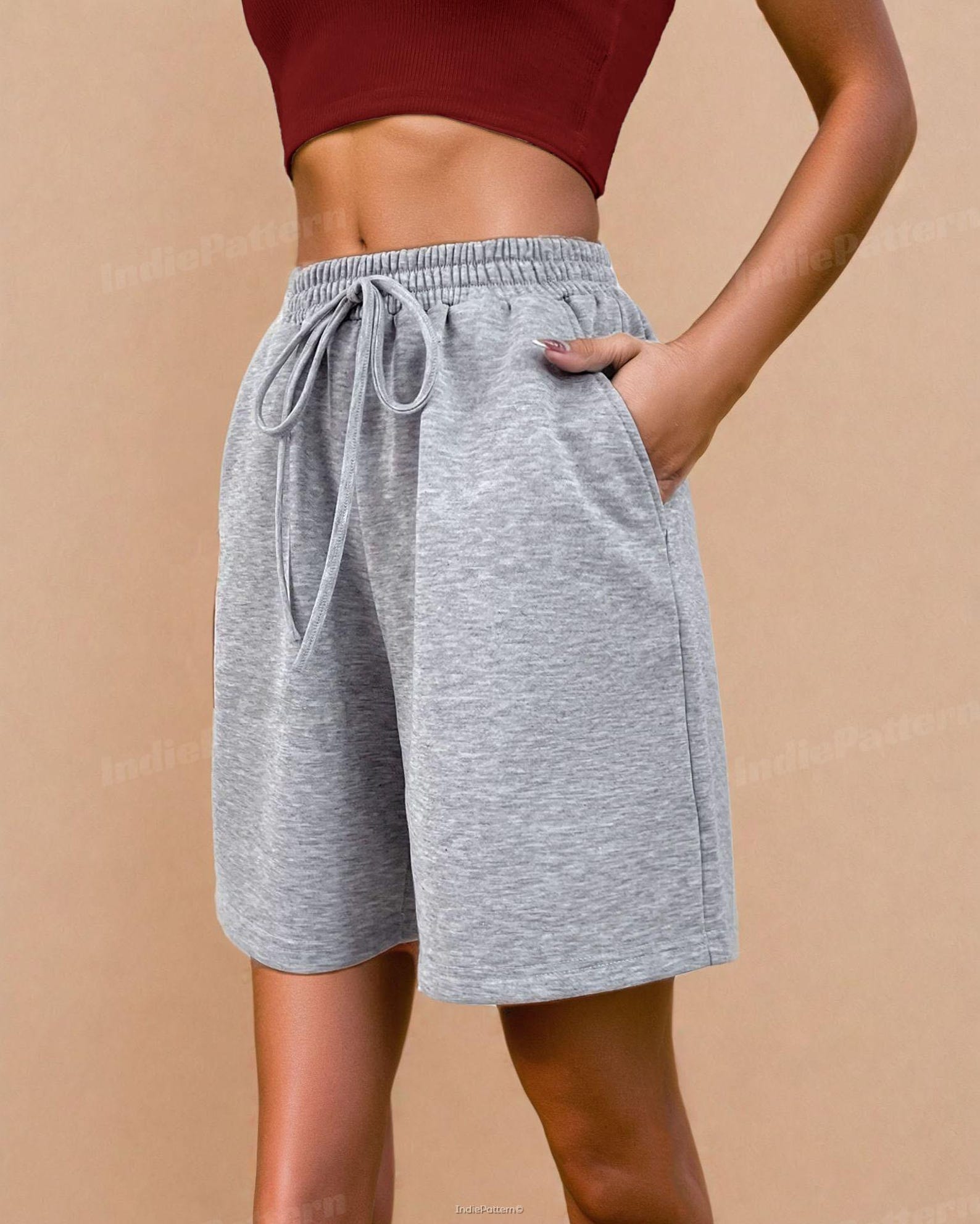 Jogger Shorts Pattern | Women Shorts Pattern | Shorts Sewing Pattern | Elastic Waistband Shorts |Wide Leg Shorts for Women |