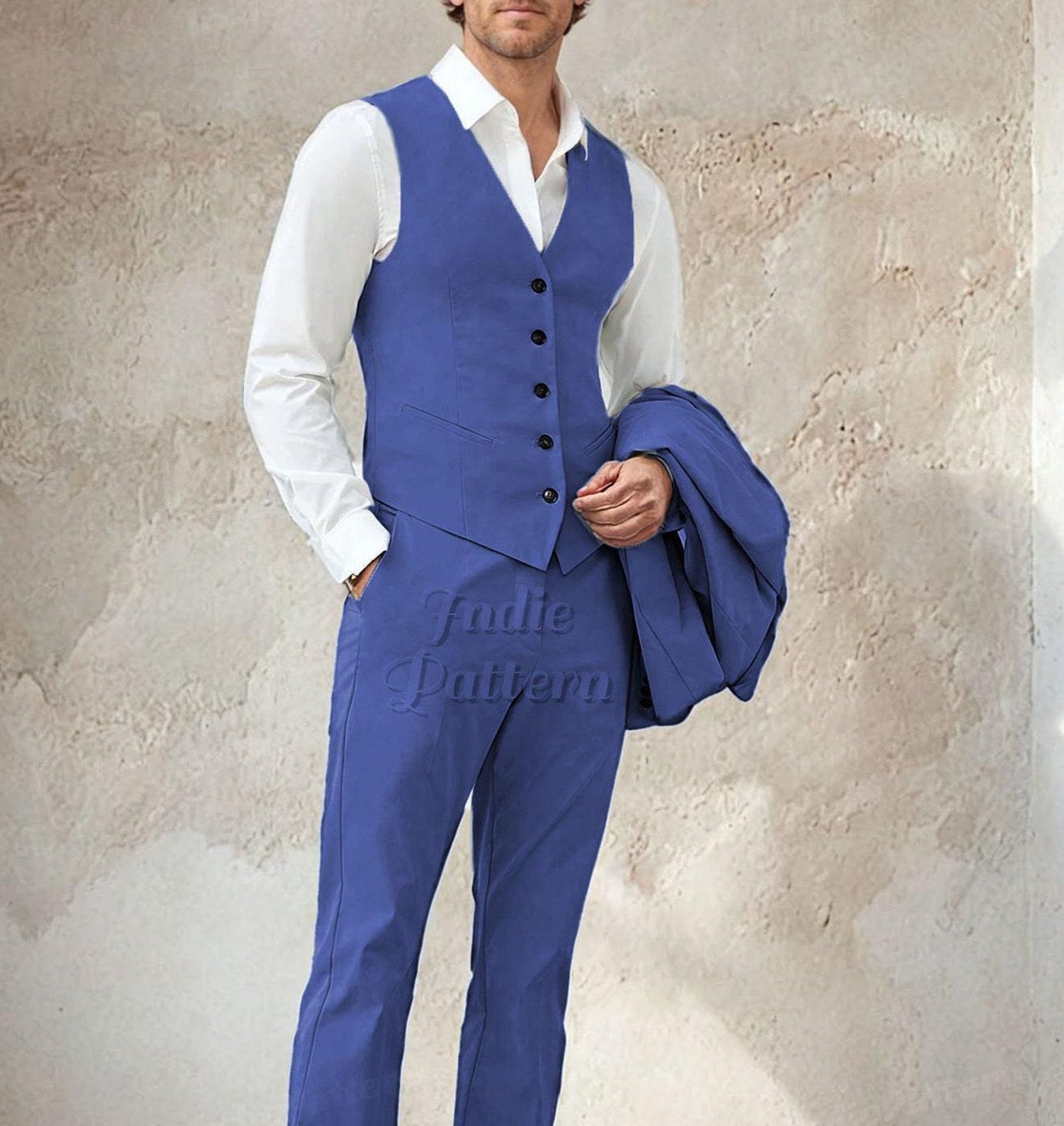 Vest Pattern for Men | Men Sewing Pattern | Waistcoat for Men| Sewing Pattern Vest Men | Top Pattern Men, Suit Pattern Men
