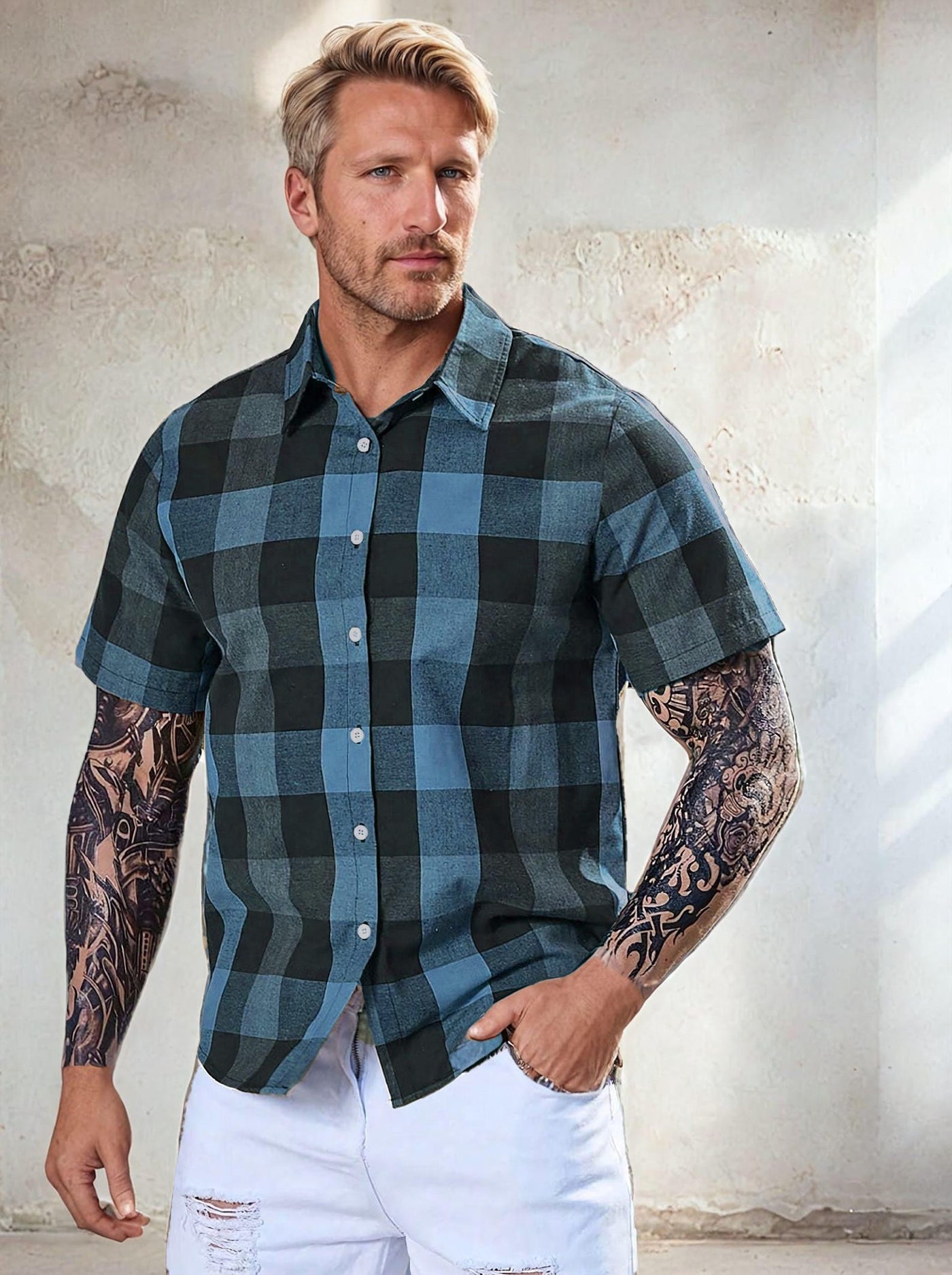 Shirt Sewing Pattern for Men, Men Sewing Pattern, Shirt Pattern, Short Sleeve Shirt Pattern for Men, Men PDF Pattern, Sewing