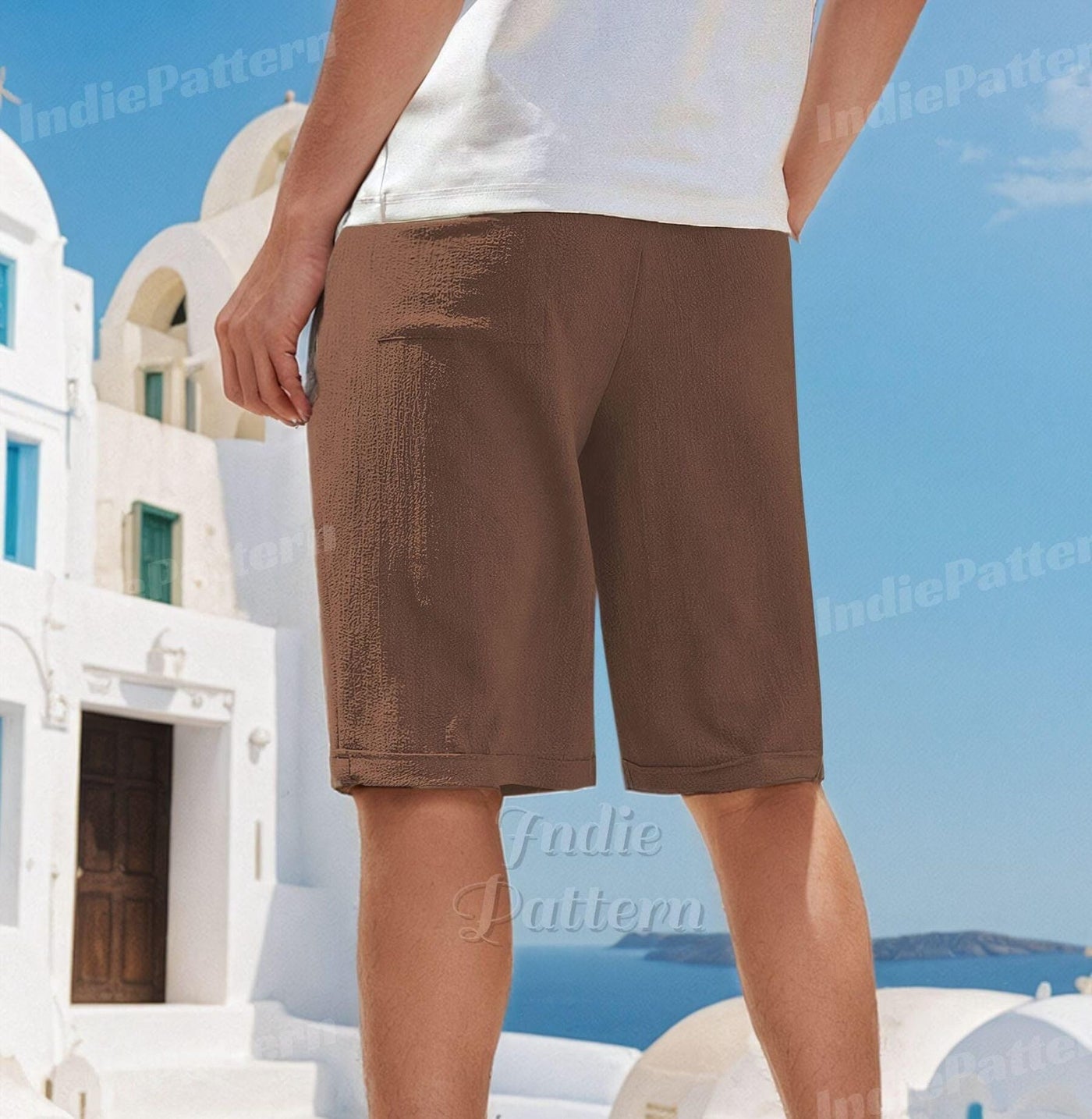Shorts Pattern for Men | Men Sewing Pattern | Elastic Waistband Shorts Men PATTERN | Sewing Pattern Shorts Men | Shorts