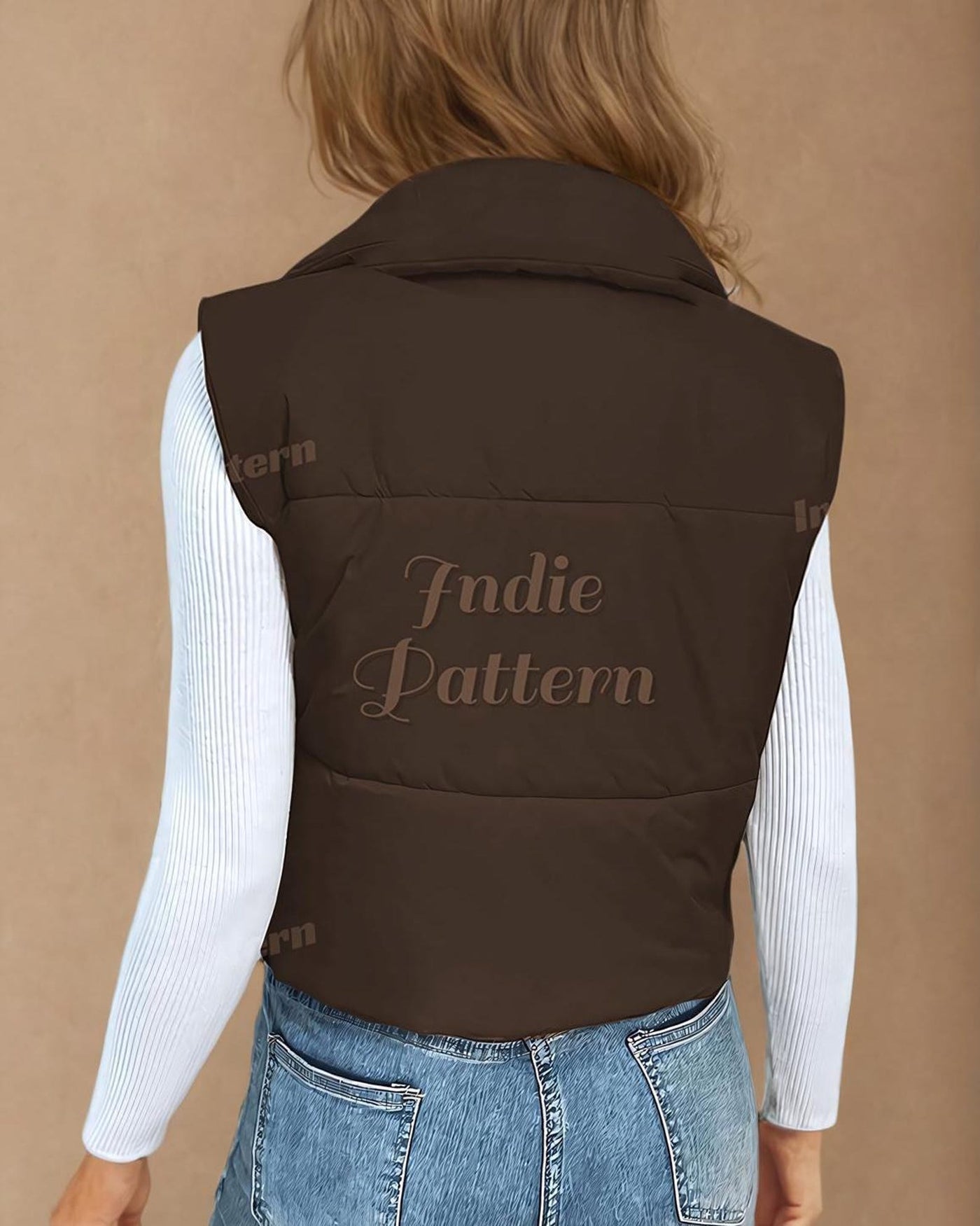 Puffer Vest Sewing Pattern | Puffer Vest | Jacket Pattern | Sewing Pattern Puffer Vest | Coat Sewing Pattern, Vest Jacket