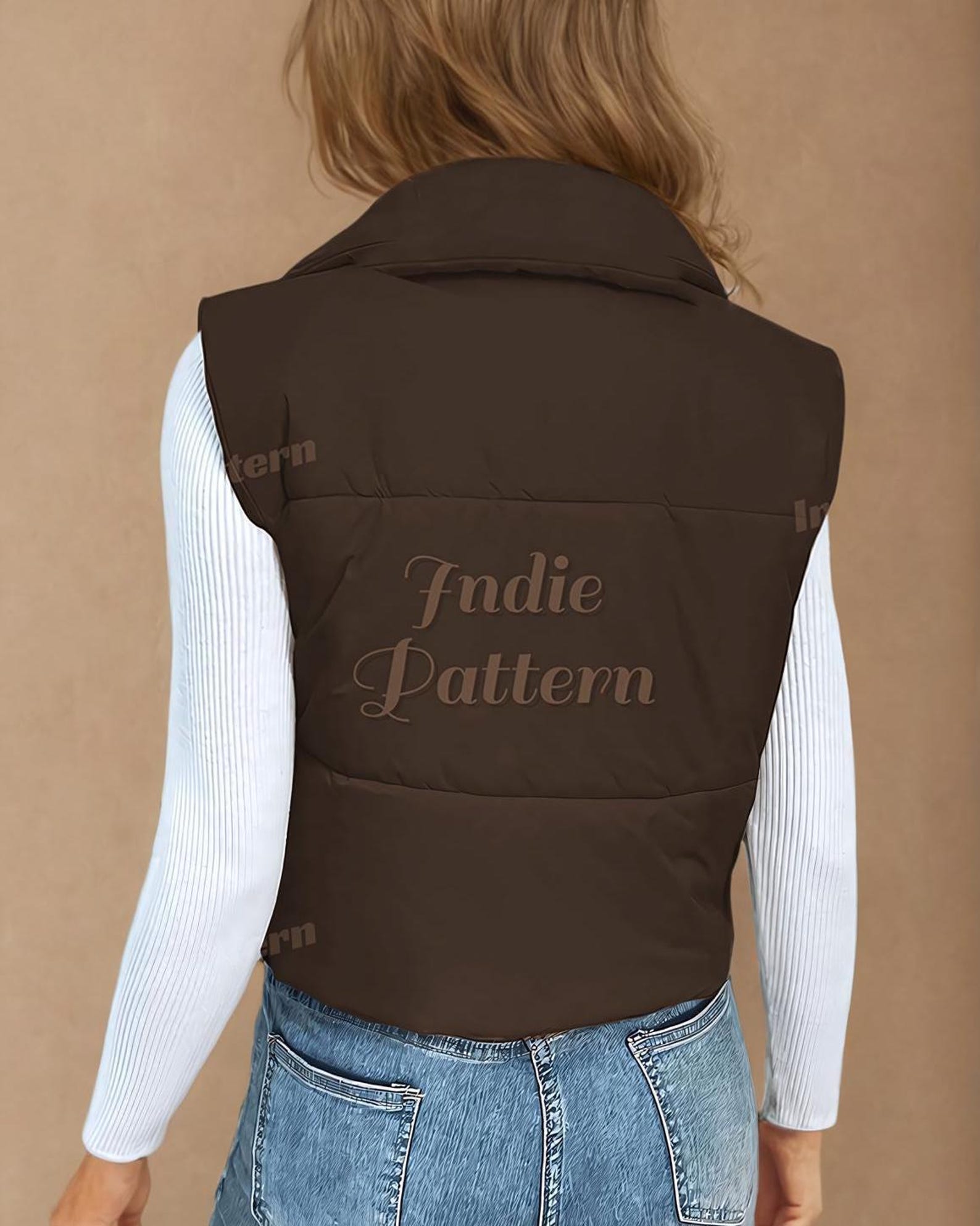 Puffer Vest Sewing Pattern | Puffer Vest | Jacket Pattern | Sewing Pattern Puffer Vest | Coat Sewing Pattern, Vest Jacket