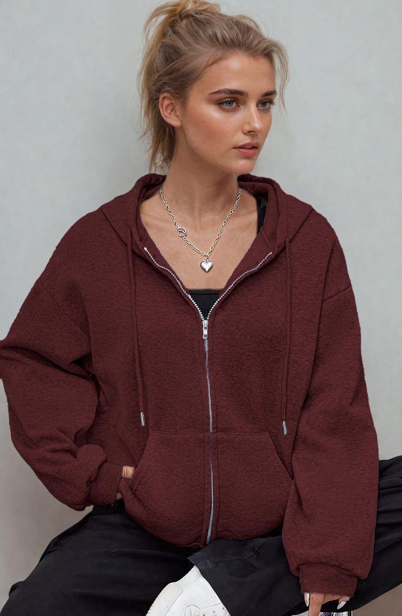 Zip Up Hoodie Pattern, Women Hoodie, Sweatshirt Pattern, Women Sewing Pattern, Zip Jacket Pattern, Sewing Patterns, Zipper