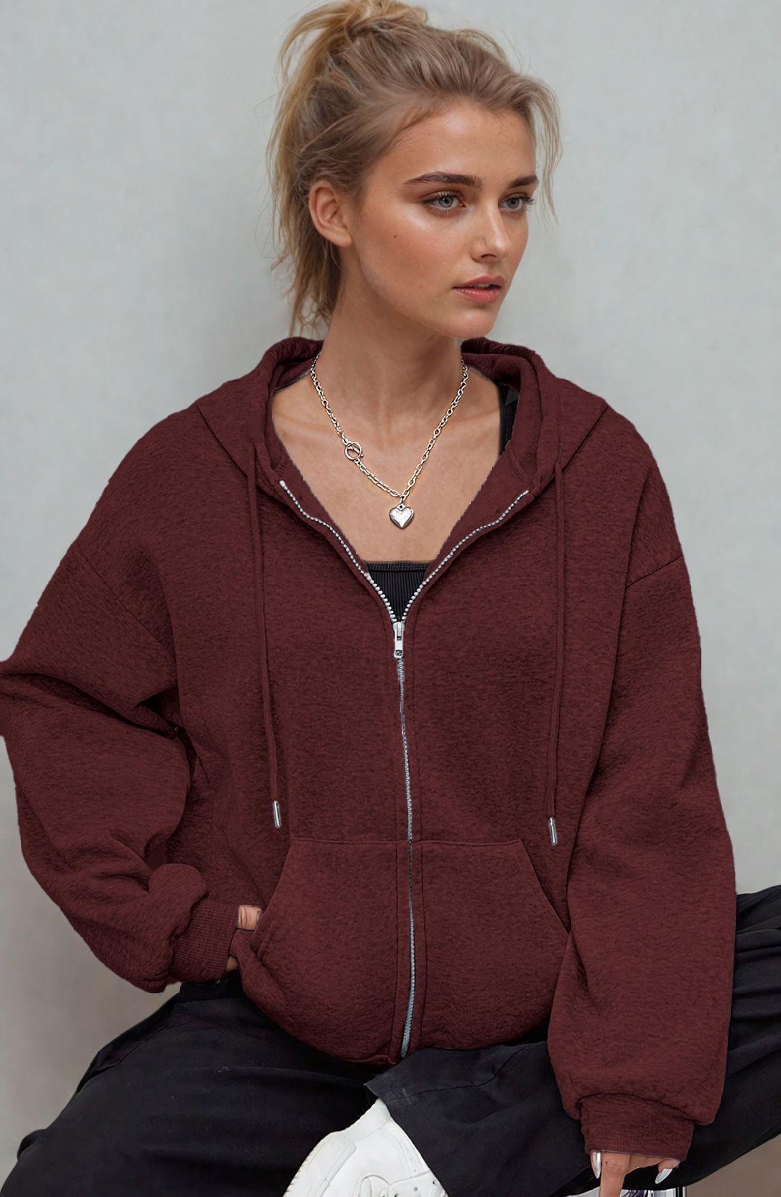 Zip Up Hoodie Pattern, Women Hoodie, Sweatshirt Pattern, Women Sewing Pattern, Zip Jacket Pattern, Sewing Patterns, Zipper