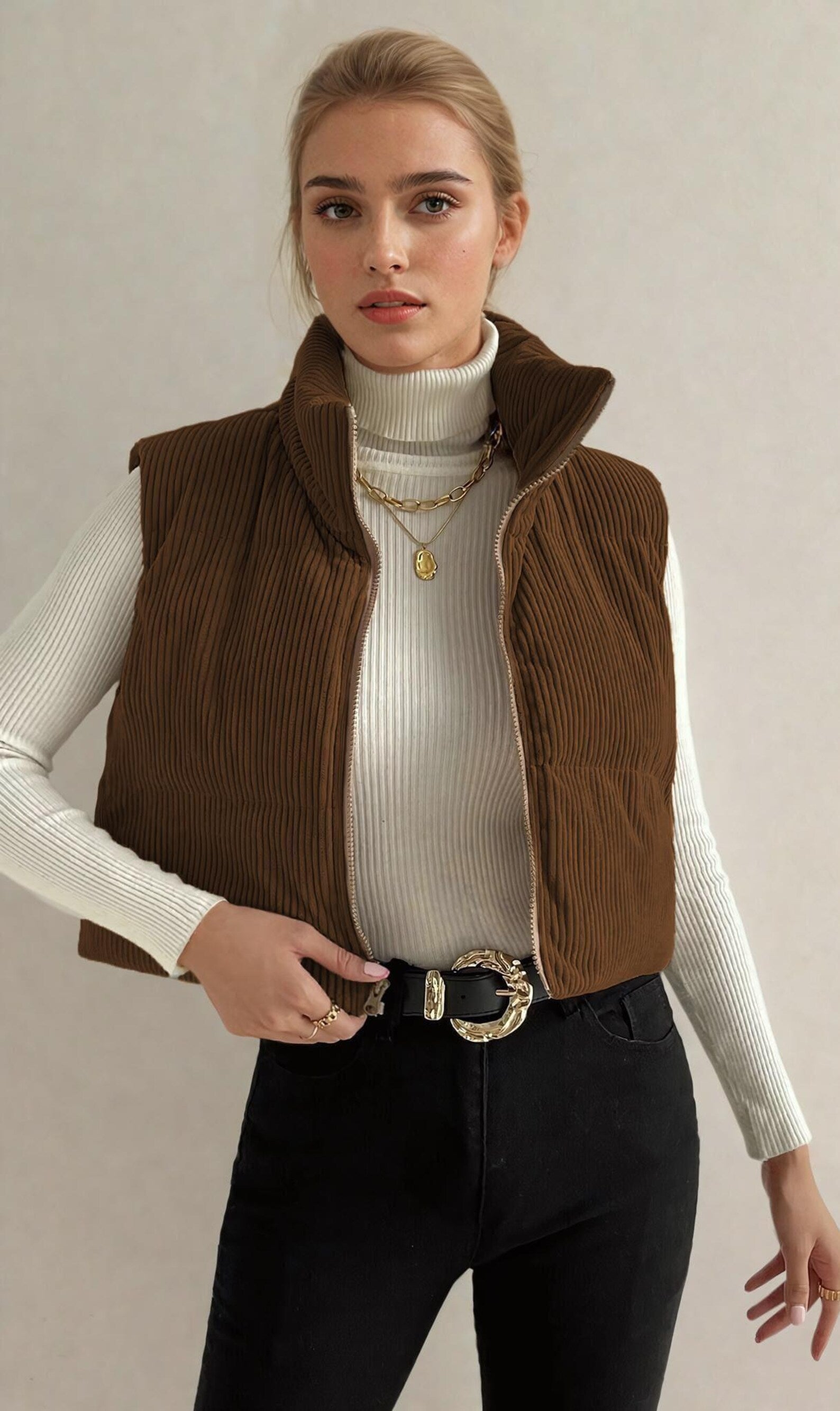 Puffer Vest Pattern | Crop Puffer Vest | Coat Pattern | Sewing Pattern Puffer Vest | Coat Sewing Pattern, Vest Jacket Coat