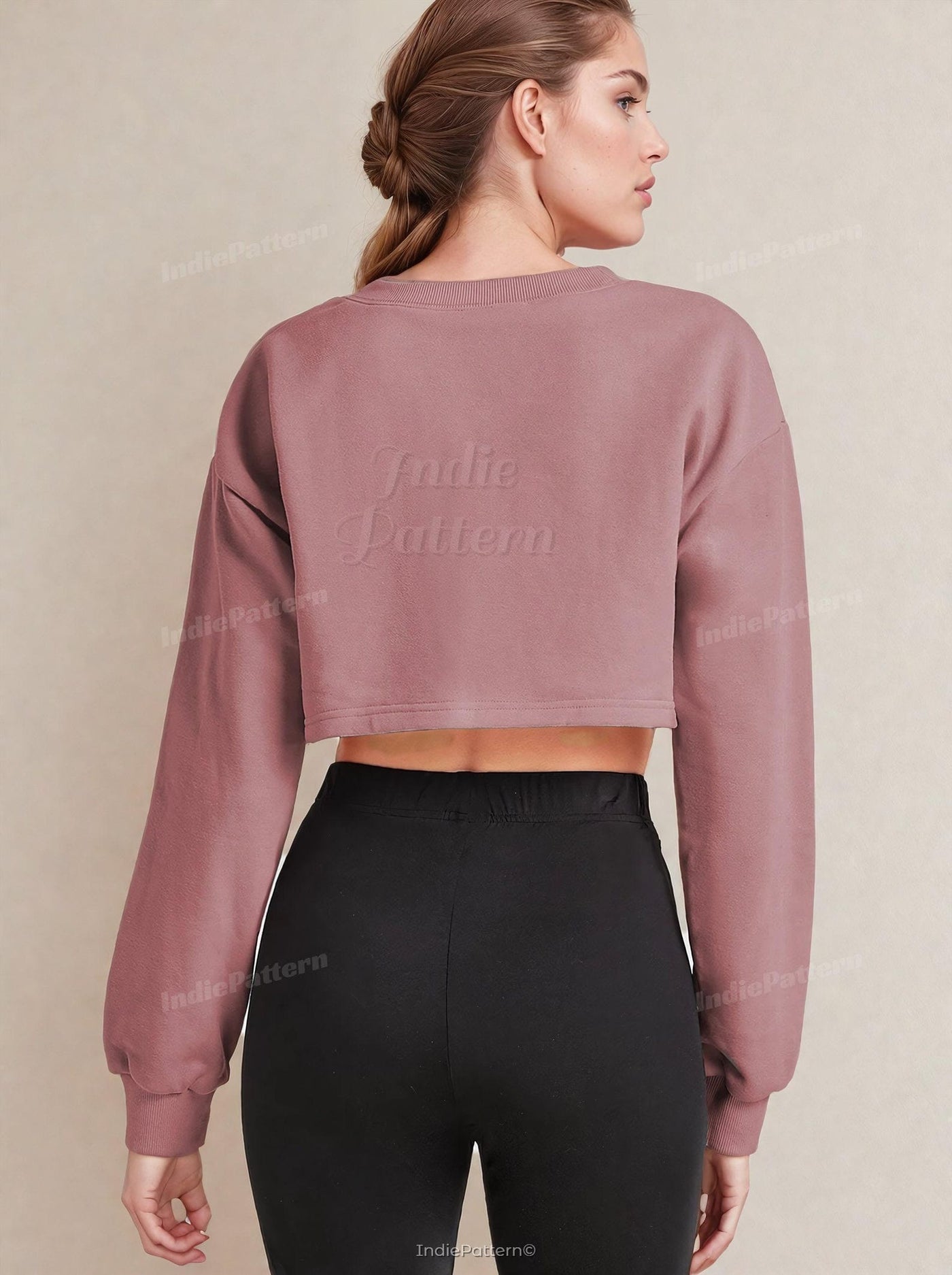 Sweatshirt for Women Sewing Pattern, Crop Sweatshirt pattern PDF, Women Pattern, Easy sewing pattern, Sweatshirt pattern