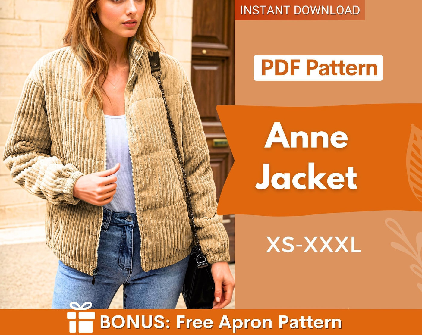 Jacket Sewing Pattern | Coat Pattern | Sewing Patterns | Jacket Pattern | Women Sewing Pattern Jacket Coat | Winter Sewing