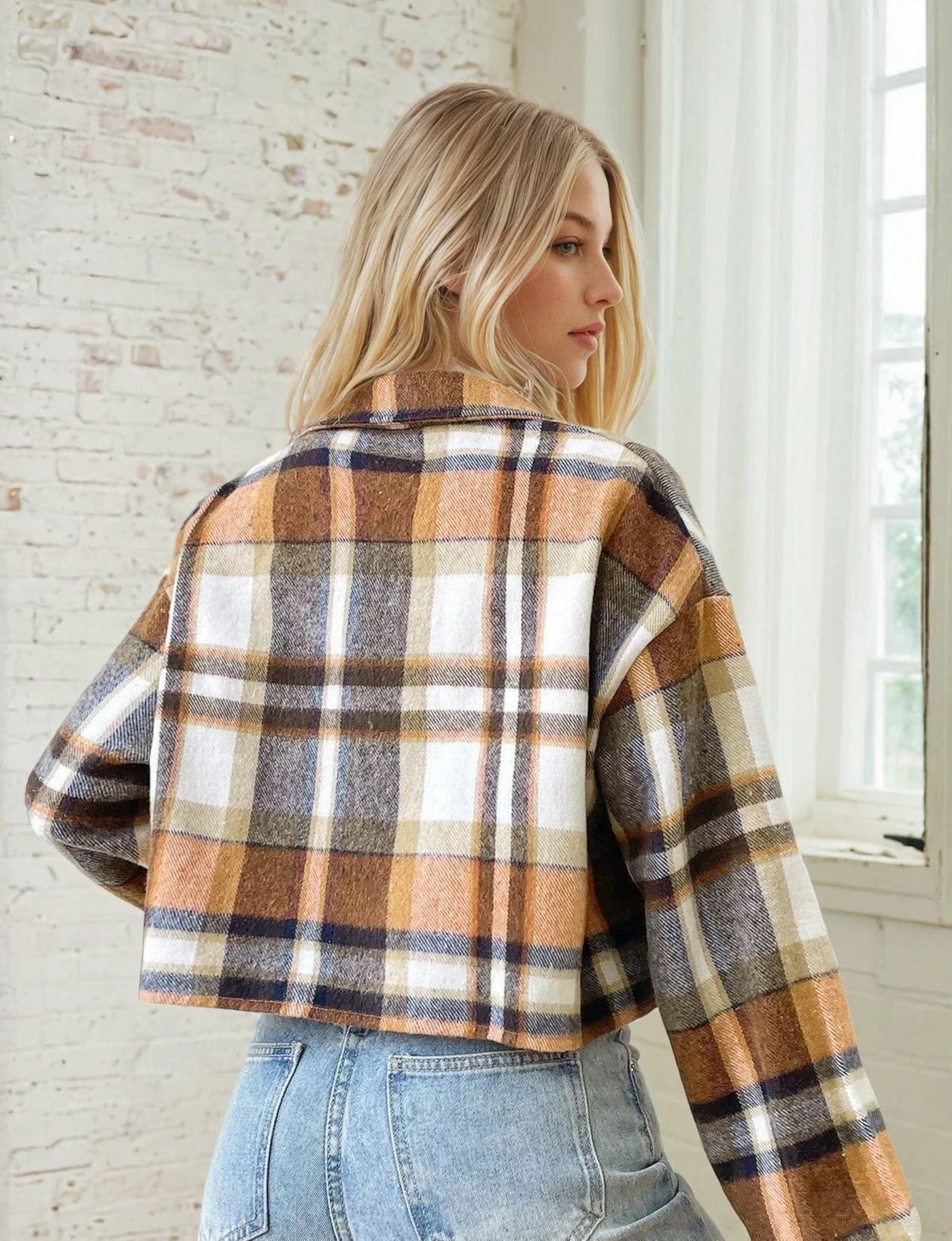 Crop Shirt Sewing Pattern, Long Sleeved Crop Shirt, Women Shirt Jacket Sewing Pattern, Women Sewing Pattern, Shacket Sewing