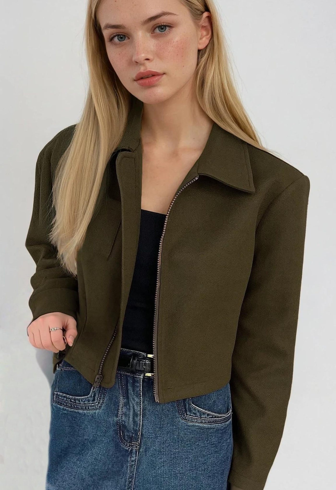 Jacket Pattern for Women, Zip Up Jacket Pattern, Women Jacket Sewing Pattern, Crop Jacket, Short Jacket, Women Sewing Pattern