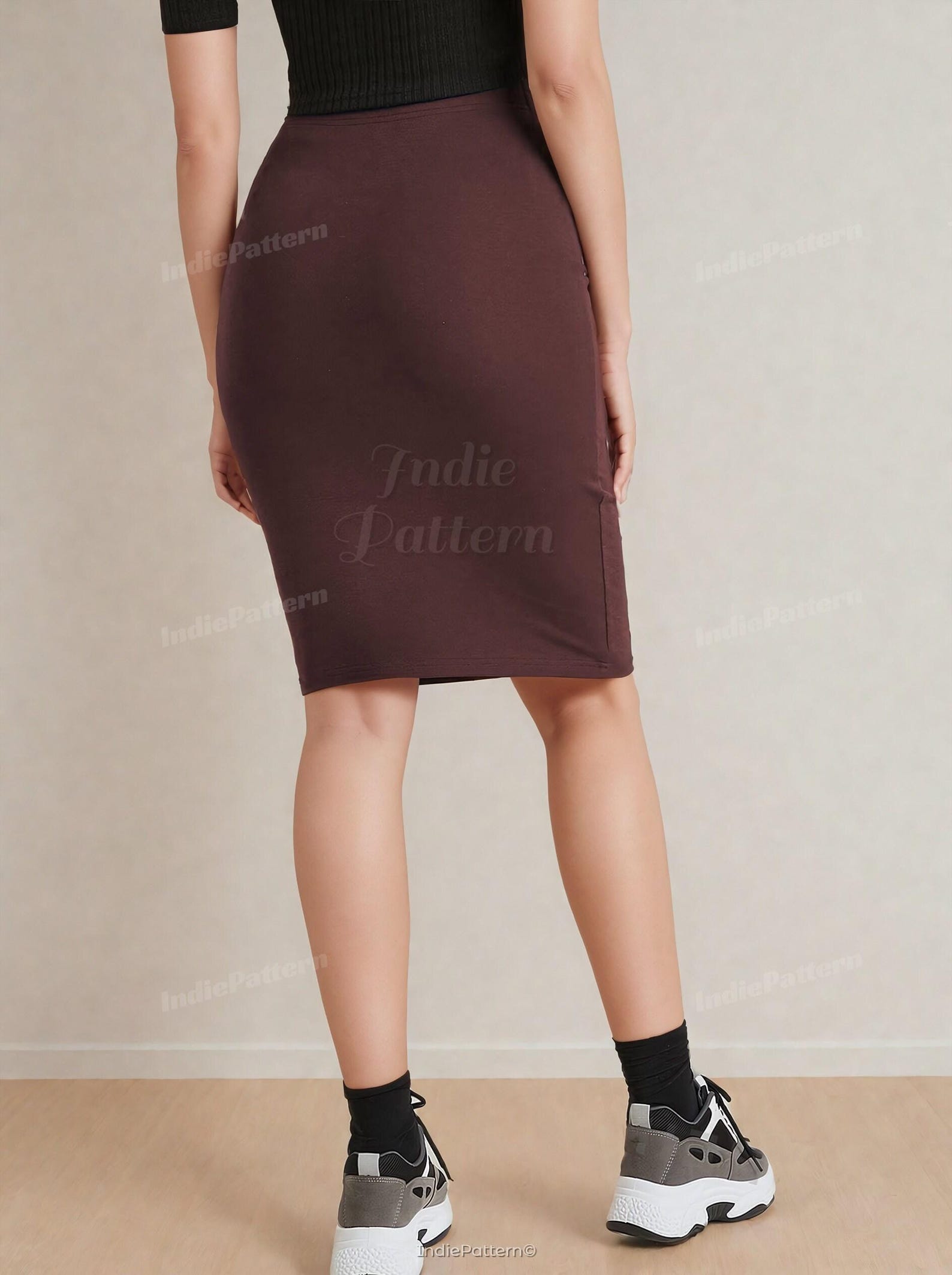Pencil Skirt Sewing Pattern for Women - Formal High Waisted Skirt Pattern - Easy Skirt PDF Pattern - Sewing PATTERN PDF