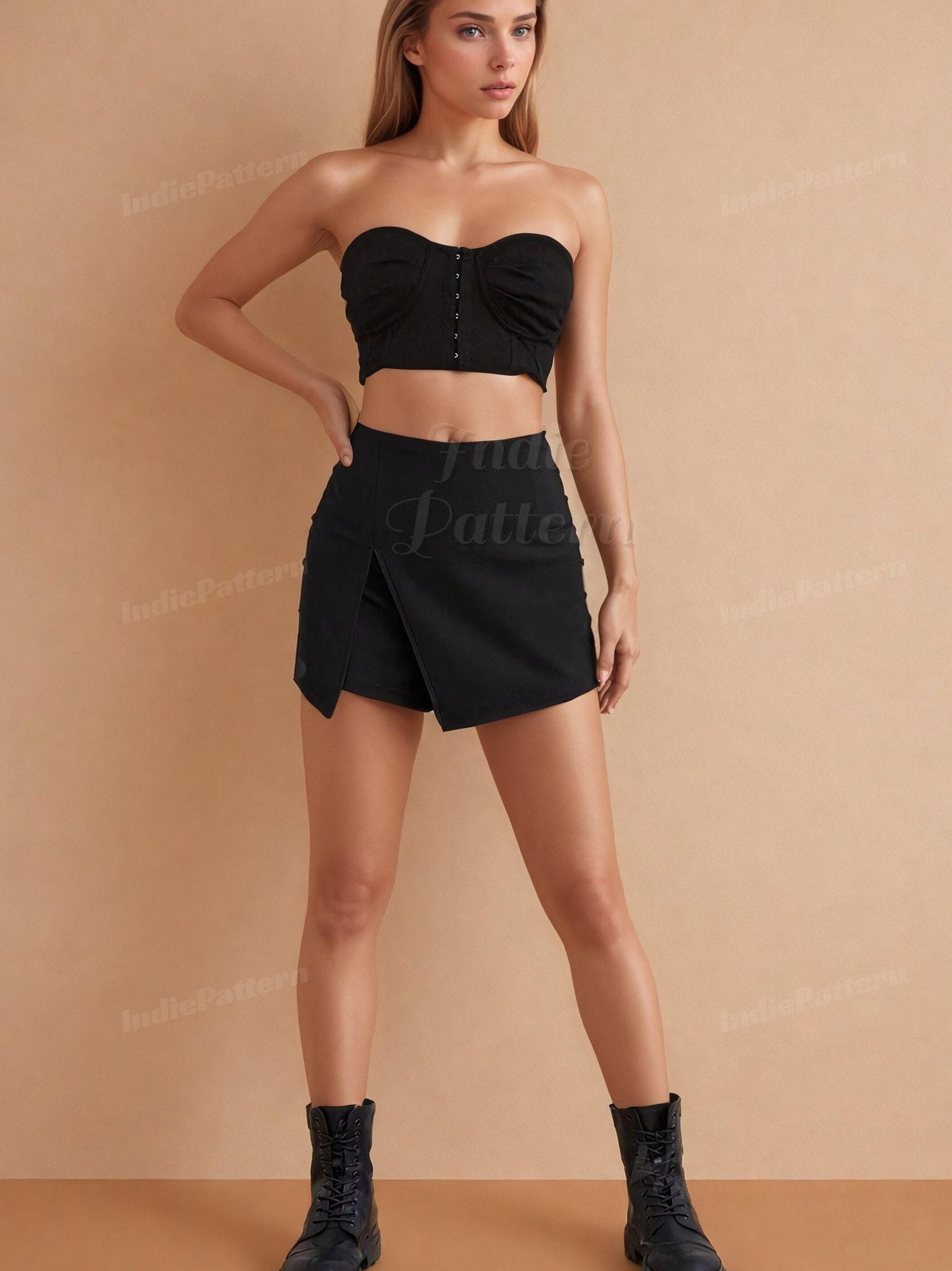 Skort Sewing Pattern | Skirt Pattern | Skort Pattern | Shorts Pattern | Womens Skirt | Sewing Patterns | Women Patterns |