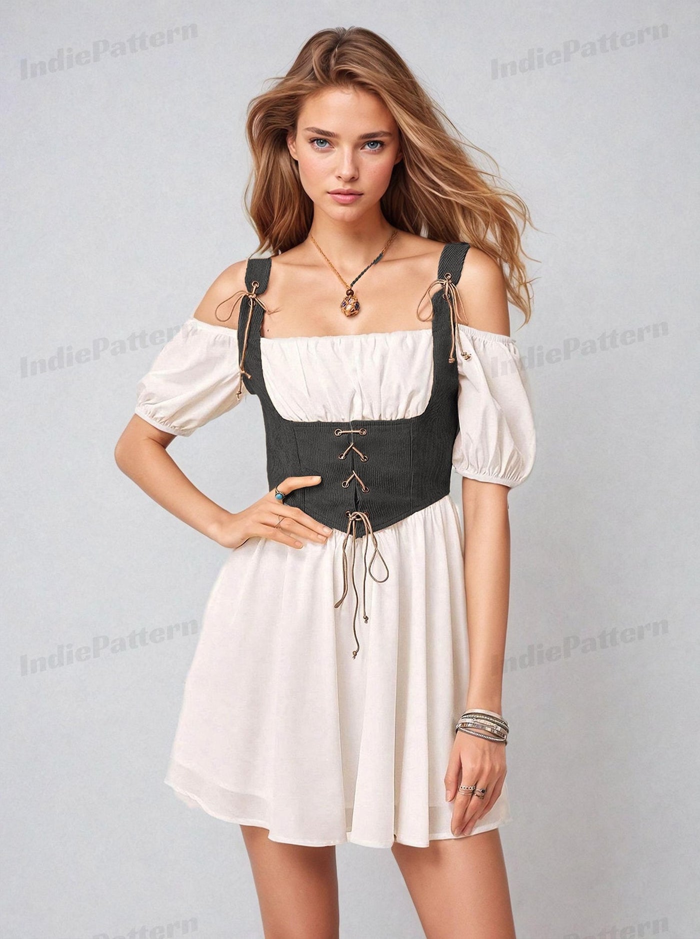 Underbust Corset Pattern | Corset Top Pattern | Sewing Patterns | Women Sewing Pattern | Corset Belt, Corset Sewing Pattern