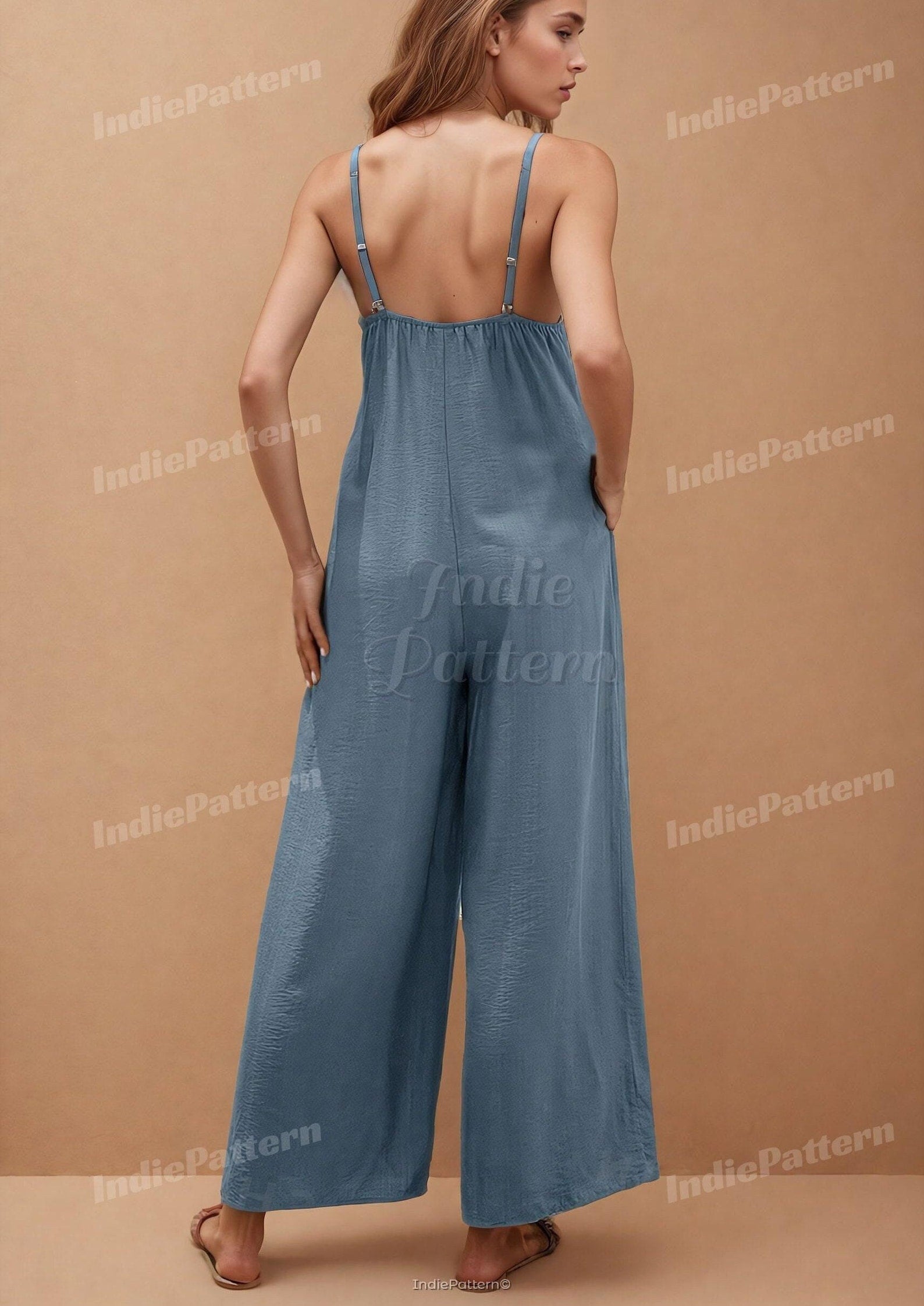 Wide Leg Jumpsuit Pattern | Women Pattern | Overalls pattern | Jumpsuit Pattern | Women Jumpsuits | Sewing Patterns |