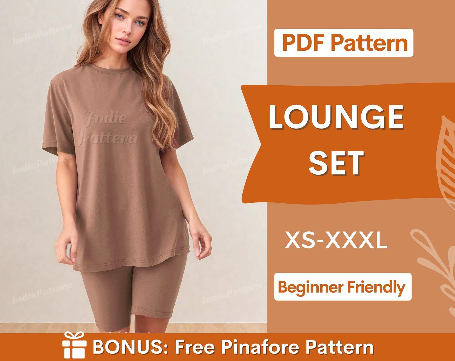 Comfy Set Sewing Patterns, Loungewear Patterns, Women T-shirt and Leggings Pattern, Lounge Pattern, Homewear Pattern, Pajama
