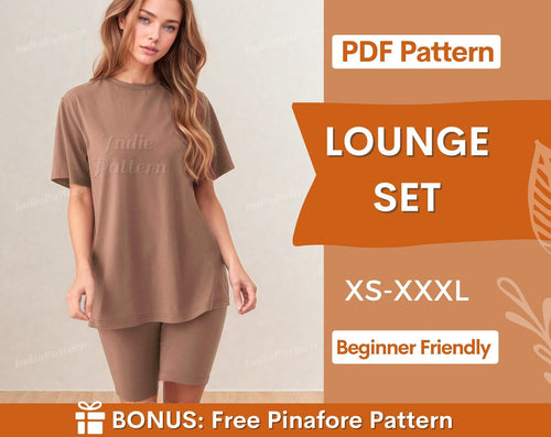 Comfy Set Sewing Patterns, Loungewear Patterns, Women T-shirt and Leggings Pattern, Lounge Pattern, Homewear Pattern, Pajama