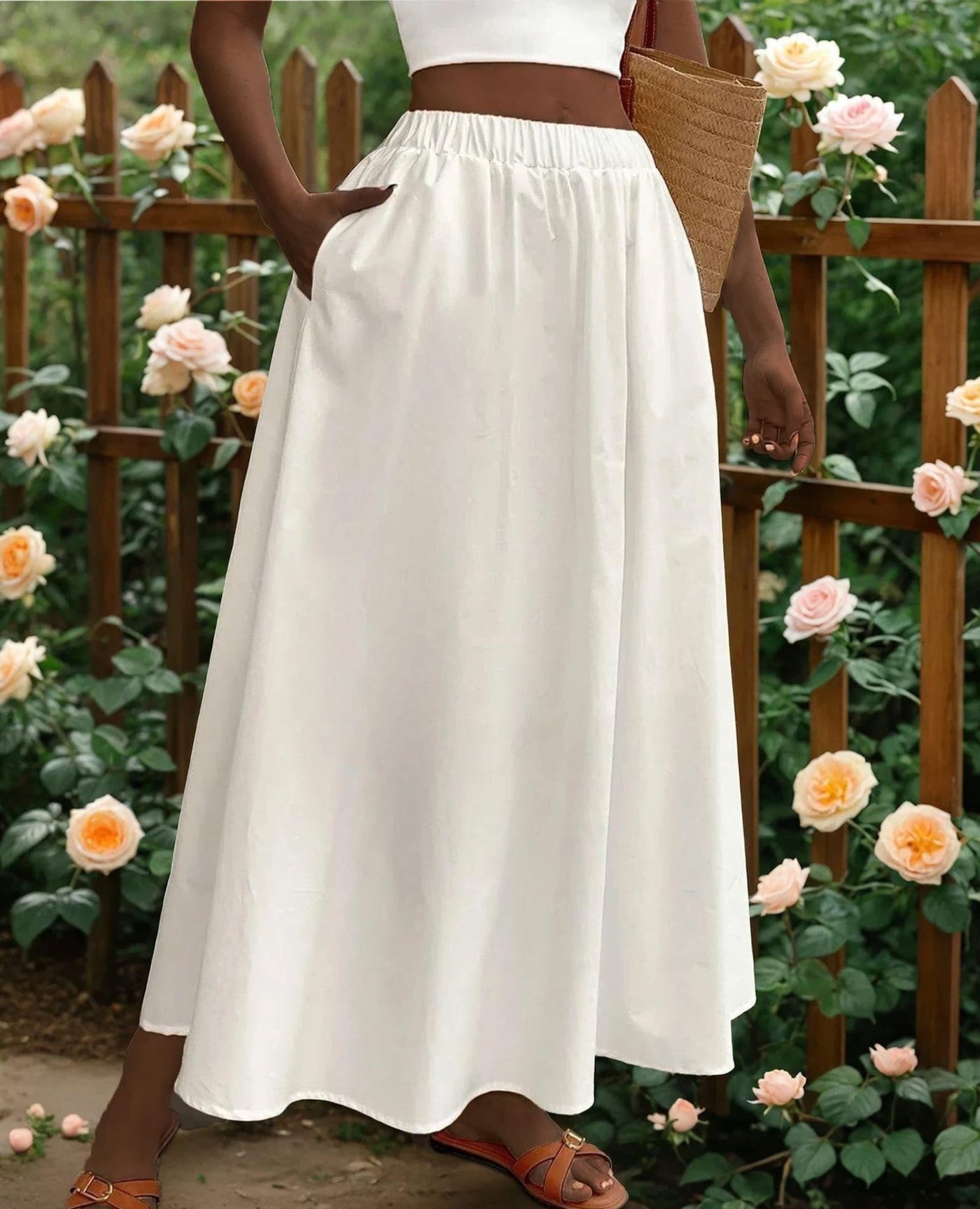 Easy Skirt with Pockets Sewing Pattern | Maxi Skirt Pattern | Women Skirt Pattern | Sewing Patterns | Women Sewing Pattern