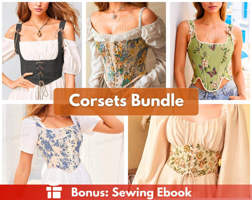 Corset Patterns | Top Pattern | Corset Belt Pattern | Underbust Corset Pattern | Sewing Patterns PDF | Women sewing pattern |