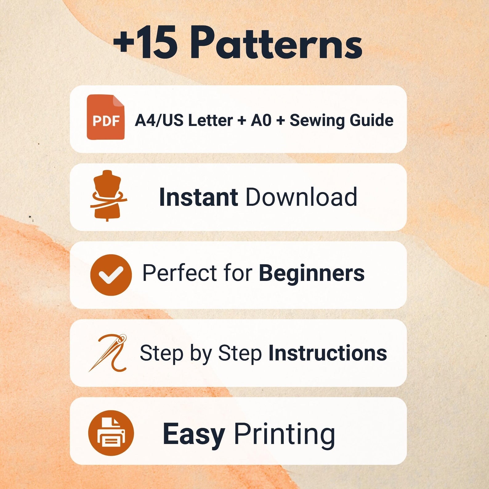 Summer Patterns Bundle | Women Sewing Patterns | Beginner Patterns | Dress Pattern | Pants Sewing Patterns | Skirt Pattern |