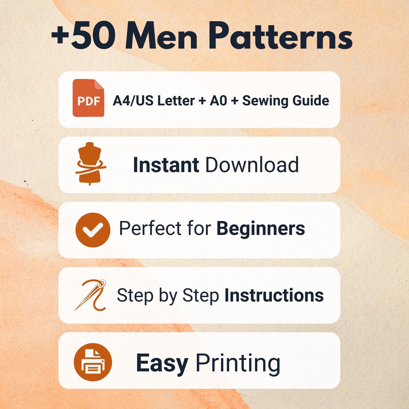 50+ Men Patterns Bundle | Men Sewing Patterns | Men Shorts | Men Jacket | Men Pants | Men Shirt | Patterns for Men | Men