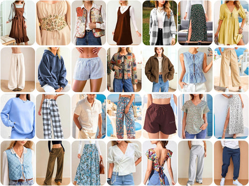 30 Beginner Sewing Patterns | Easy Sewing Patterns | Women Sewing Patterns | Beginner Sewing | Dress Top Skirt Pants Jacket
