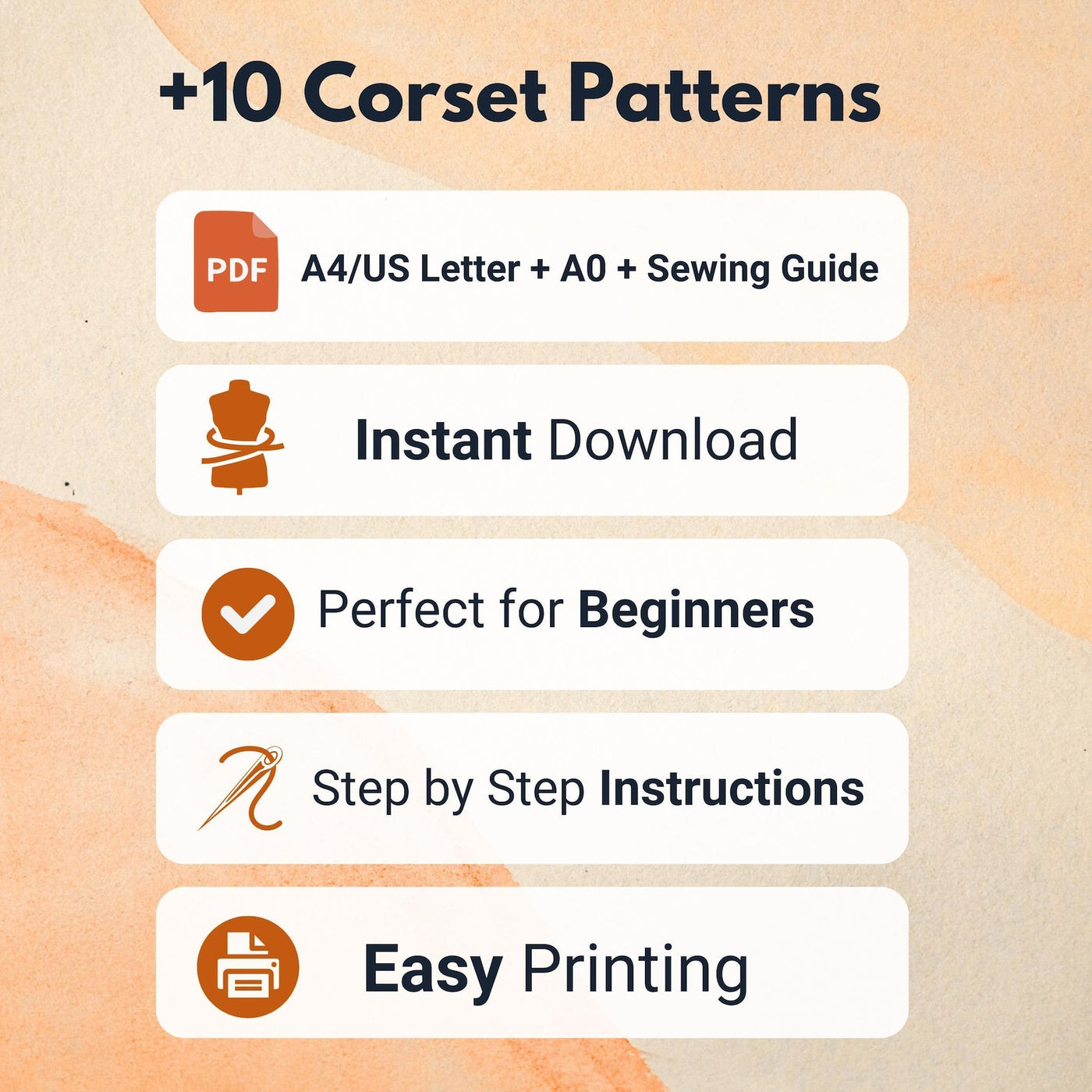 Corset Sewing Patterns +10 |Corset Patterns | Sewing Patterns | Women Patterns | Corsets Bundle Patterns | Women sewing