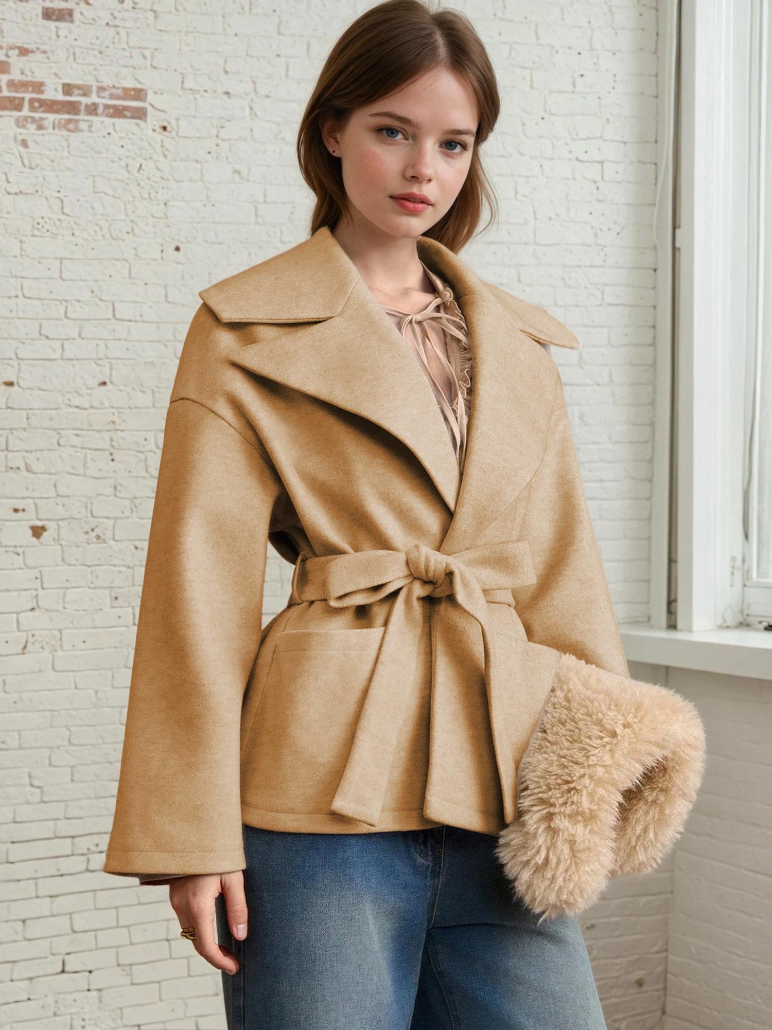 Coat Sewing Pattern with Lining | Winter Coat Sewing Pattern | Belted Coat Pattern | Winter Jacket Sewing Pattern PDF | Women