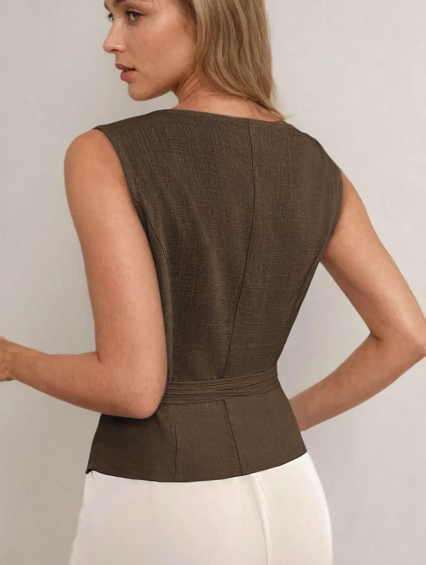Vest Pattern, Waistcoat Pattern, Sewing Patterns, Women Pattern Vest, Front Tie Vest Pattern, Top Pattern Women, Women Vest