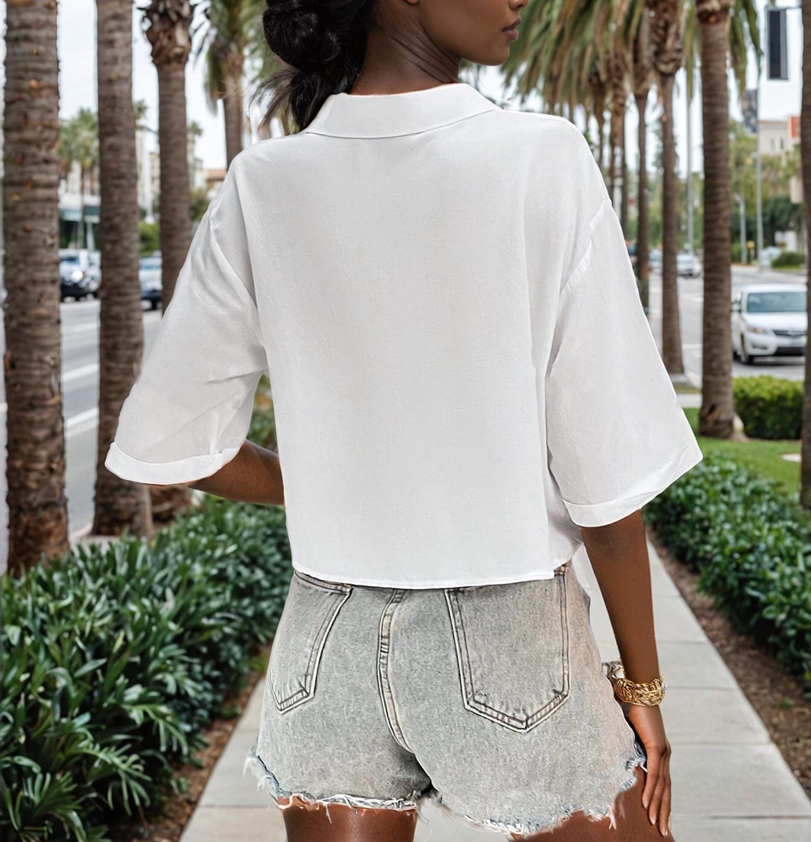 Crop Shirt Sewing Pattern, Women Shirt Pattern, Short Shirt Pattern, Sewing Pattern, Women Sewing pattern, Shirt Pattern