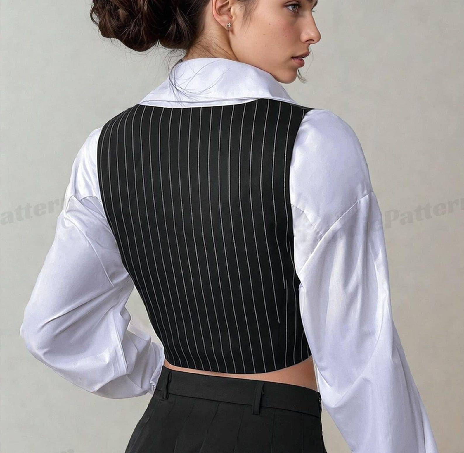 Vest Pattern, XS- XXXL, Sewing Pattern PDF, Women Vest Pattern, Waistcoat pattern, easy pattern, Pdf Pattern Vest, Top sewing
