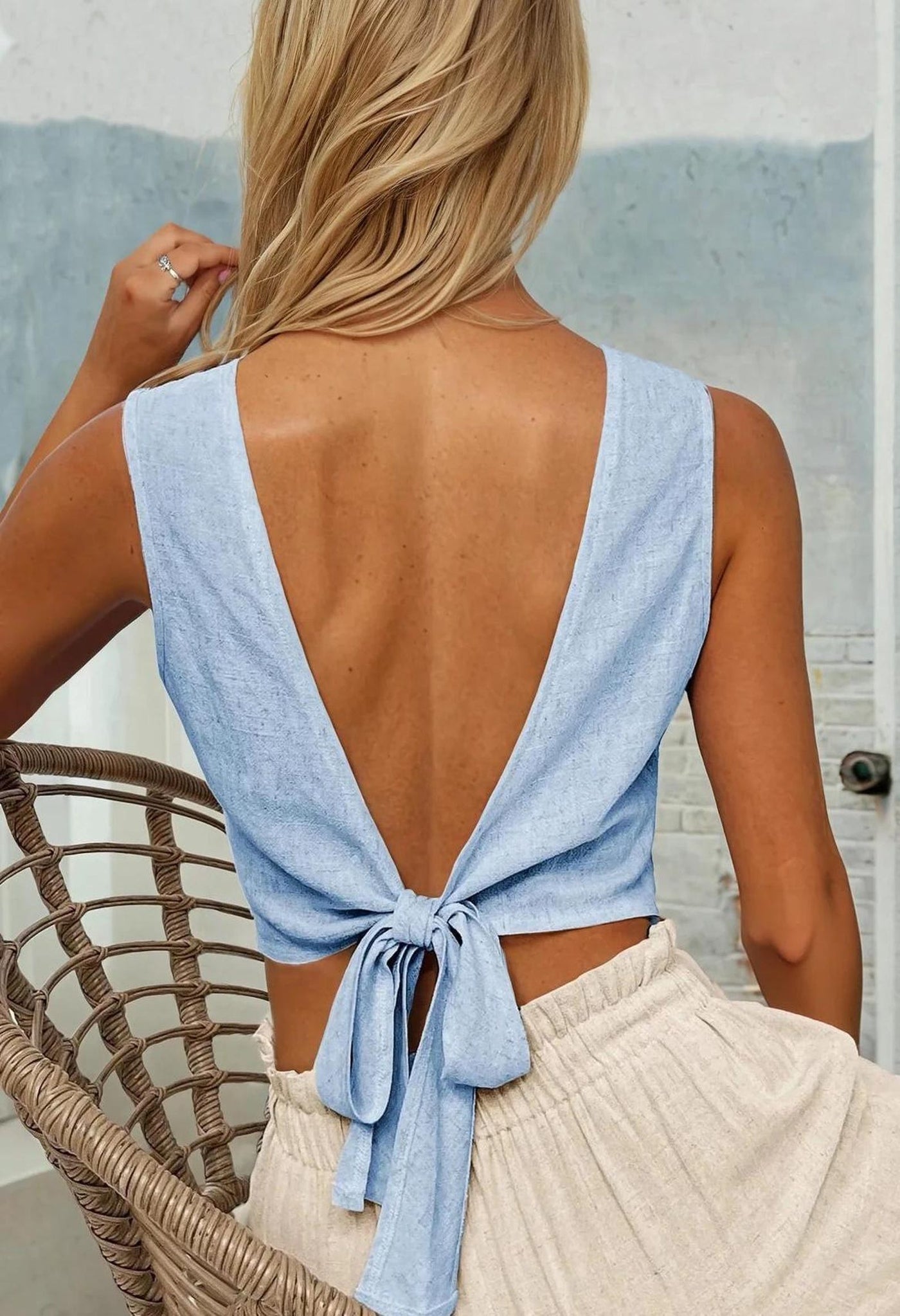 Top Sewing Pattern, Women Pattern, Back Tie Top Pattern, Sewing Patterns for Women, Summer Top, Sewing Pattern Top Women, Tie