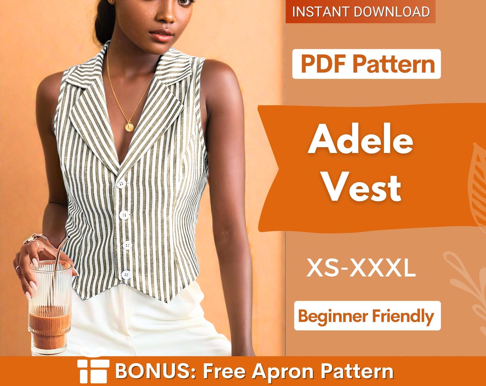 Vest Sewing Pattern, Waistcoat Pattern, Sewing Patterns, Women Vest Sewing Pattern, Blazer Women, Trendy Vest, Vest with