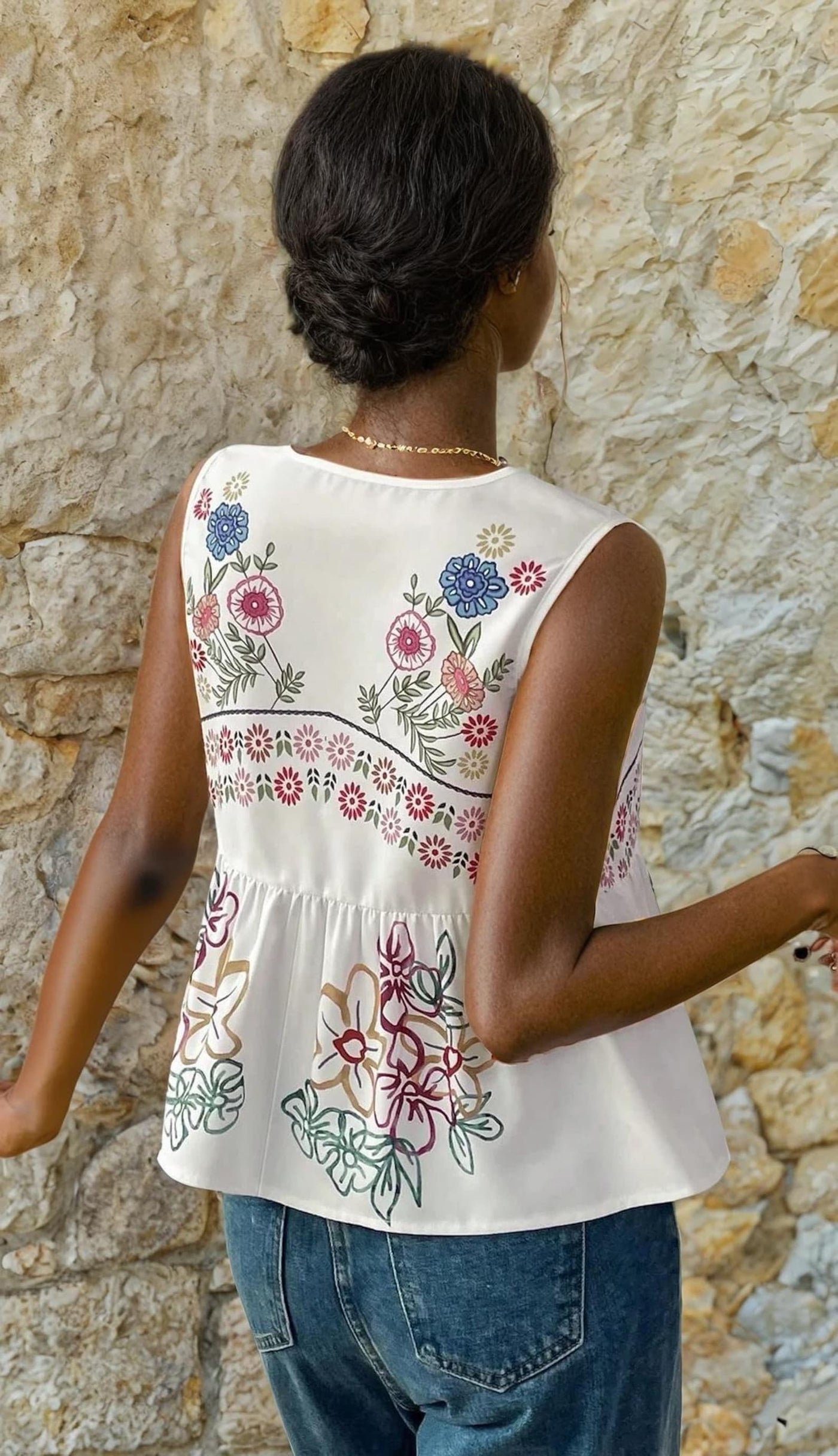 Peplum Top Sewing Pattern | Women Sewing Pattern | Blouse Pattern | Front Tie Top Pattern | Sewing Patterns for Beginner Top